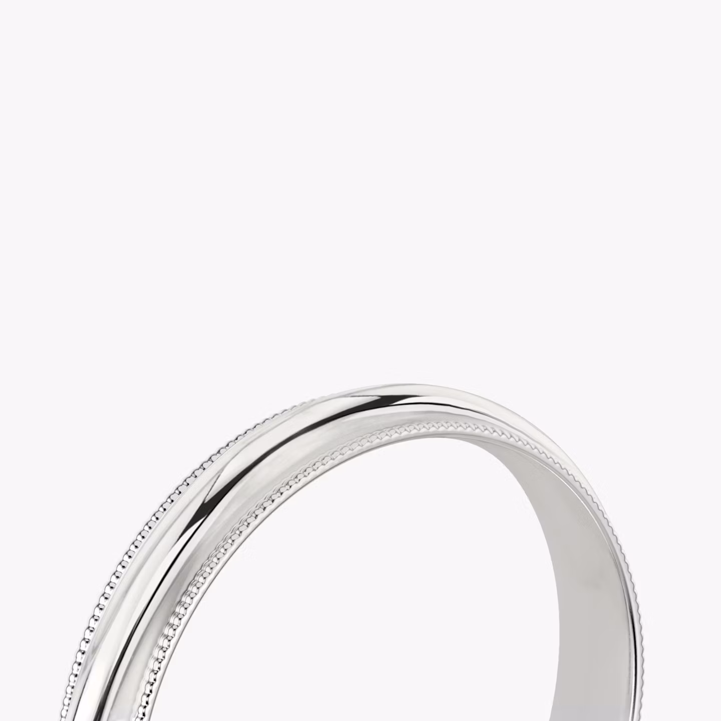 The Milgrain Band | 18k | White Gold | bandWidth: 4mm