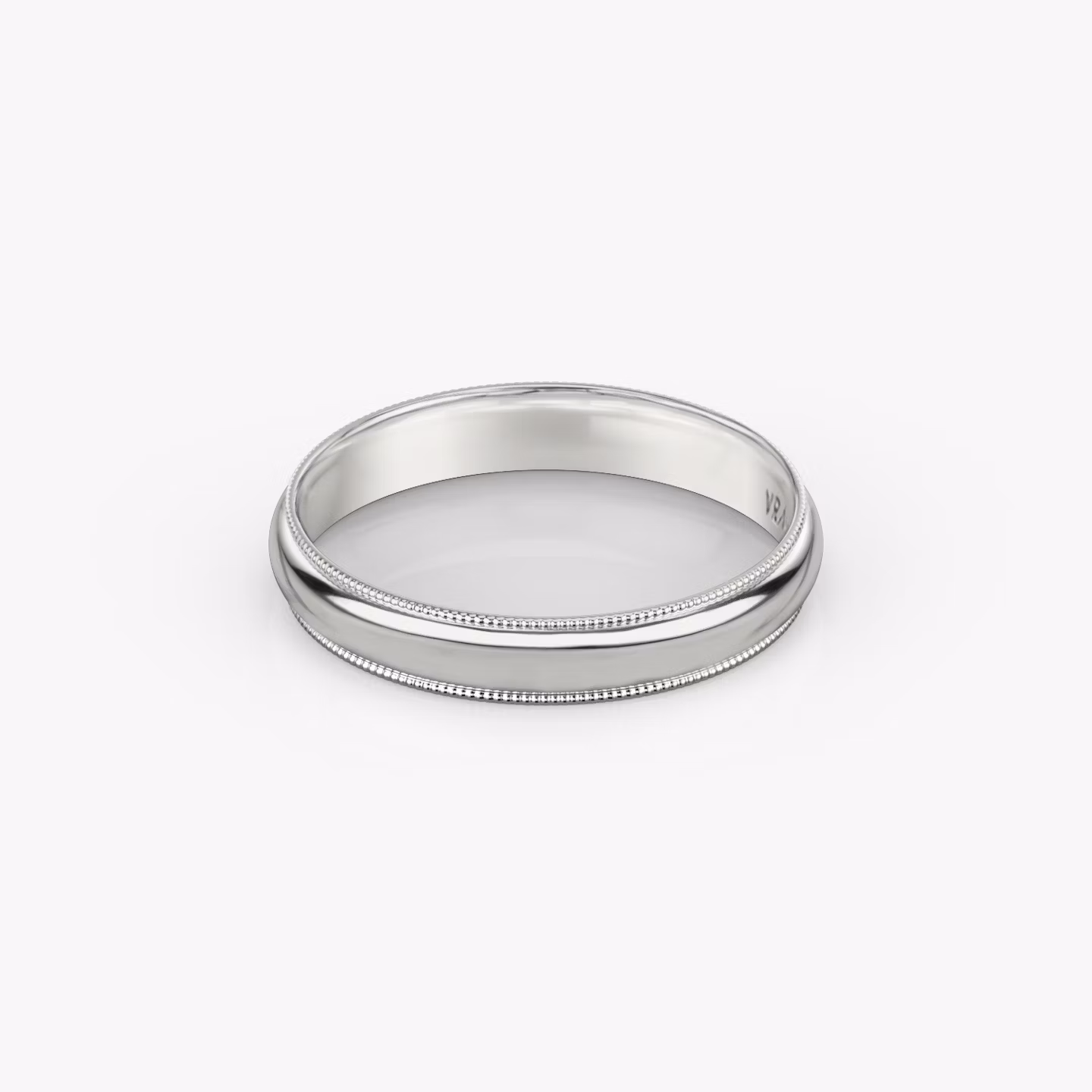 The Milgrain Band | 18k | White Gold | bandWidth: 4mm