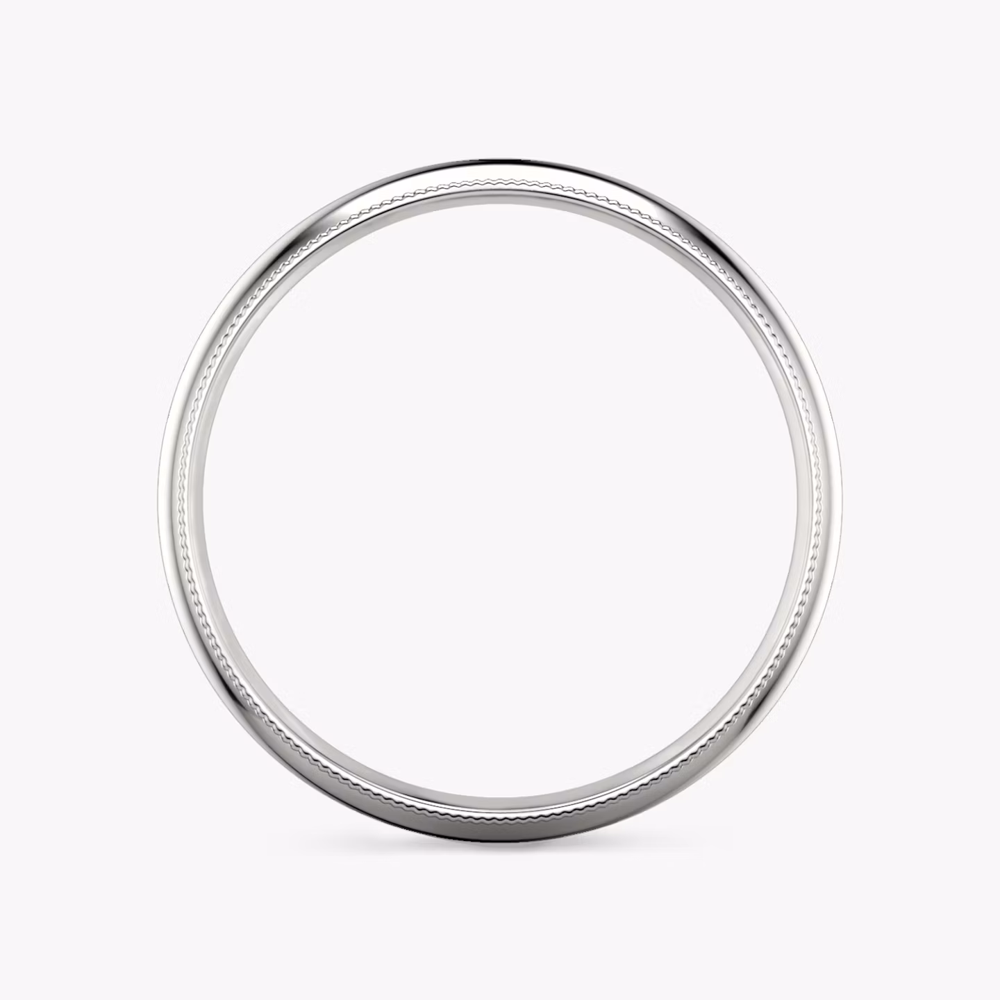 The Milgrain Band | 18k | White Gold | bandWidth: 4mm