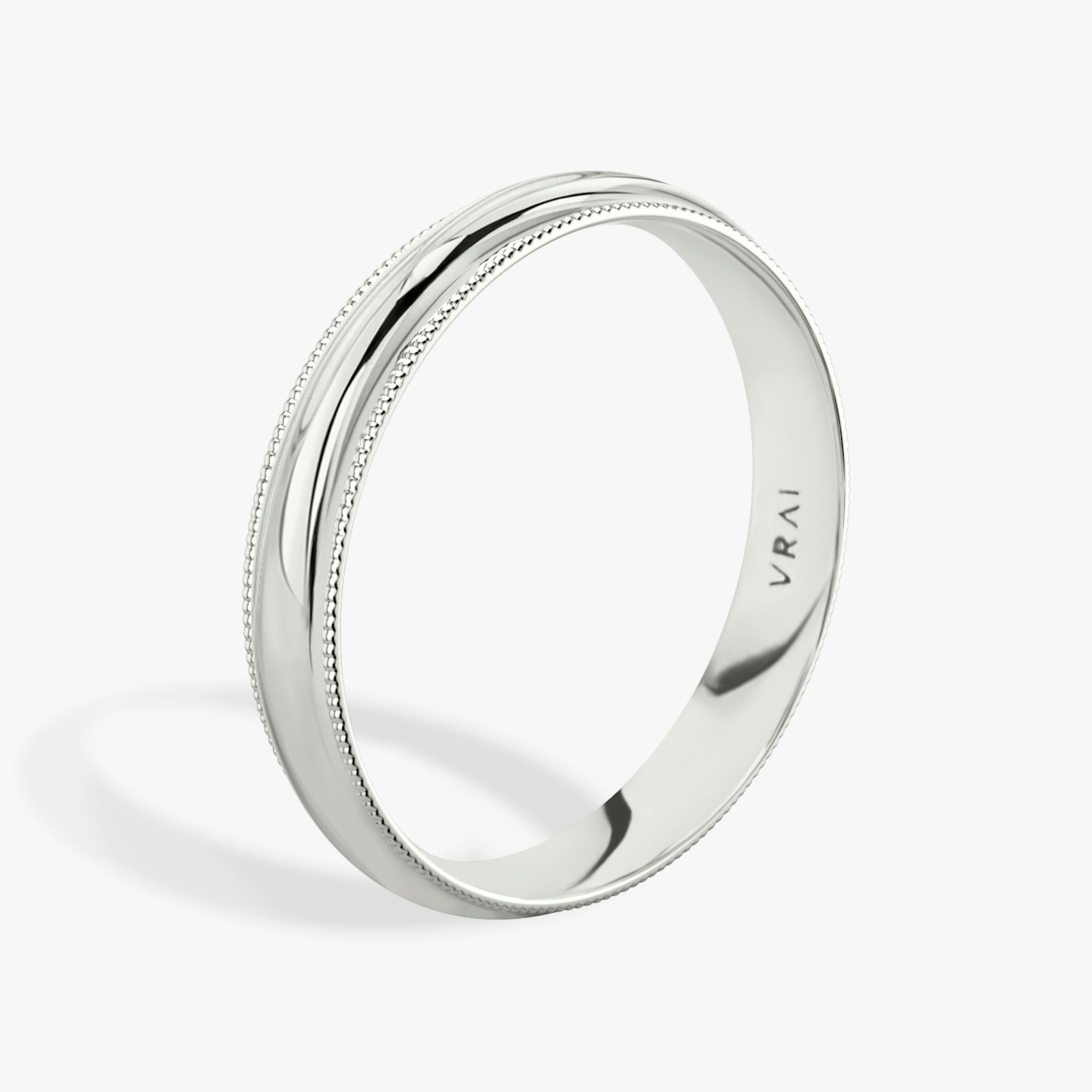 The Milgrain Band | Platinum | bandWidth: 4mm
