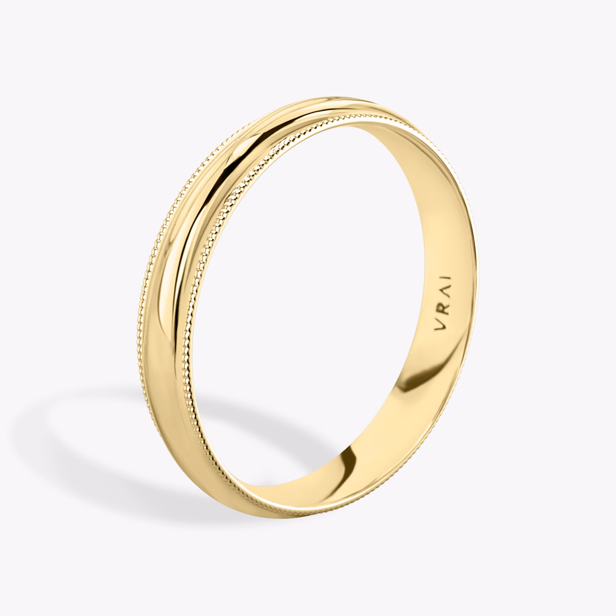 The Milgrain Band | 18k | Yellow Gold | bandWidth: 4mm