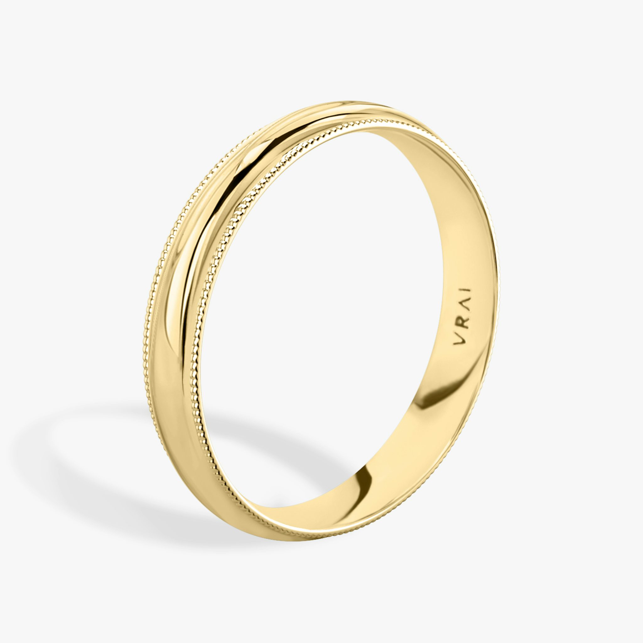 The Milgrain Band | 18k | Yellow Gold | bandWidth: 4mm