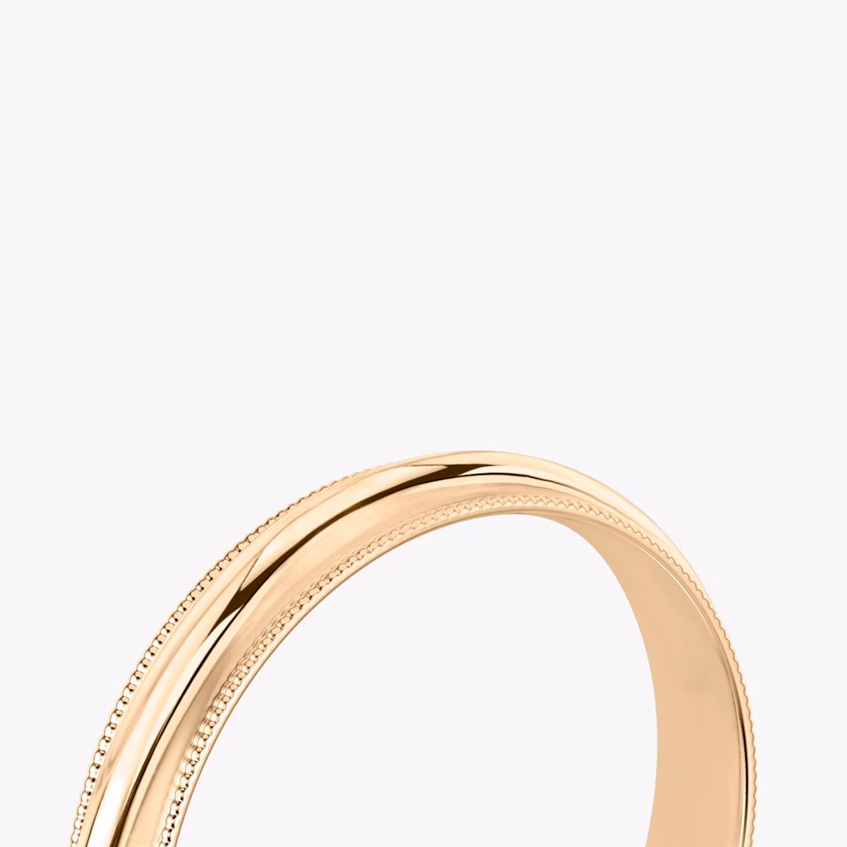 The Milgrain Band | 14k | Rose Gold | bandWidth: 4mm