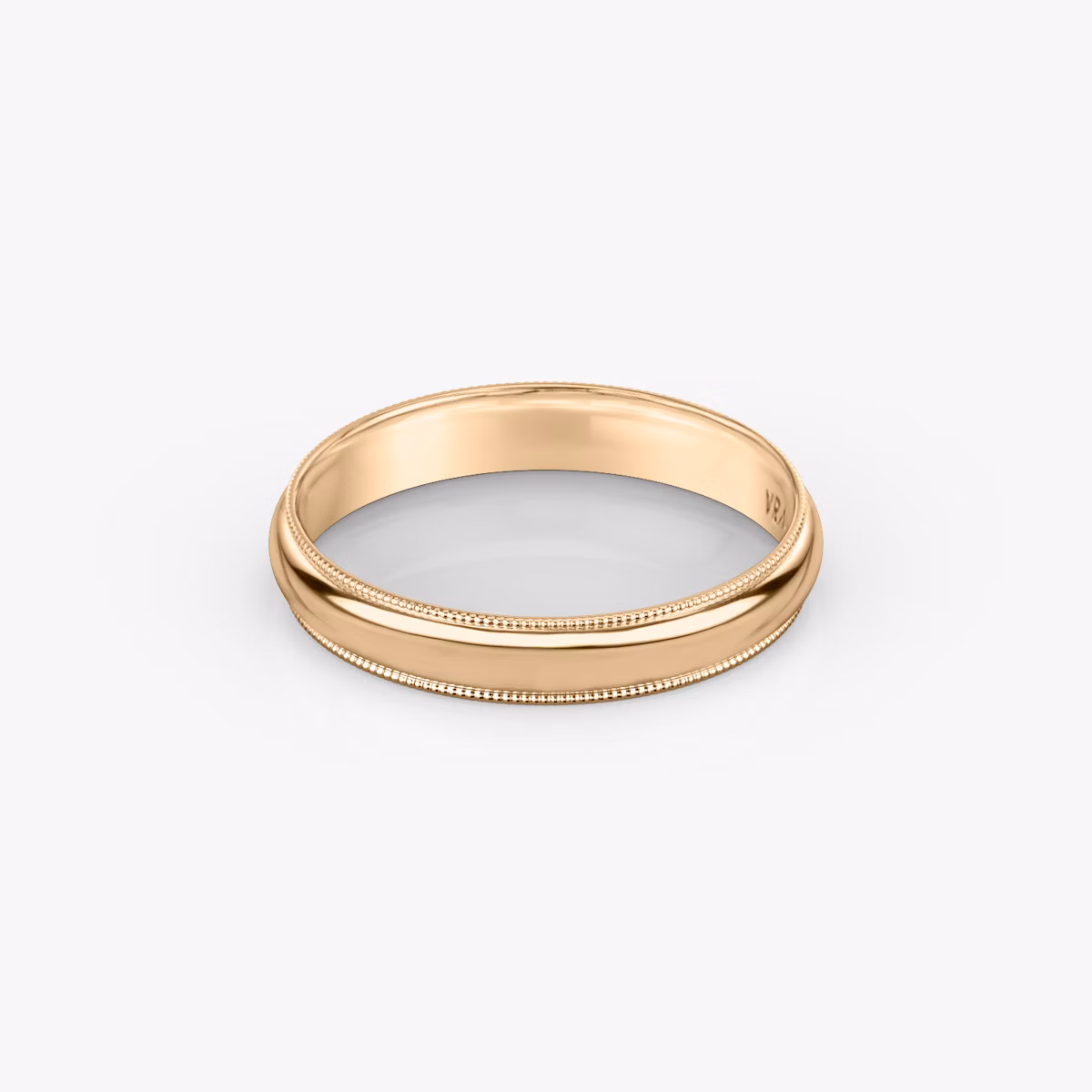 The Milgrain Band | 14k | Rose Gold | bandWidth: 4mm