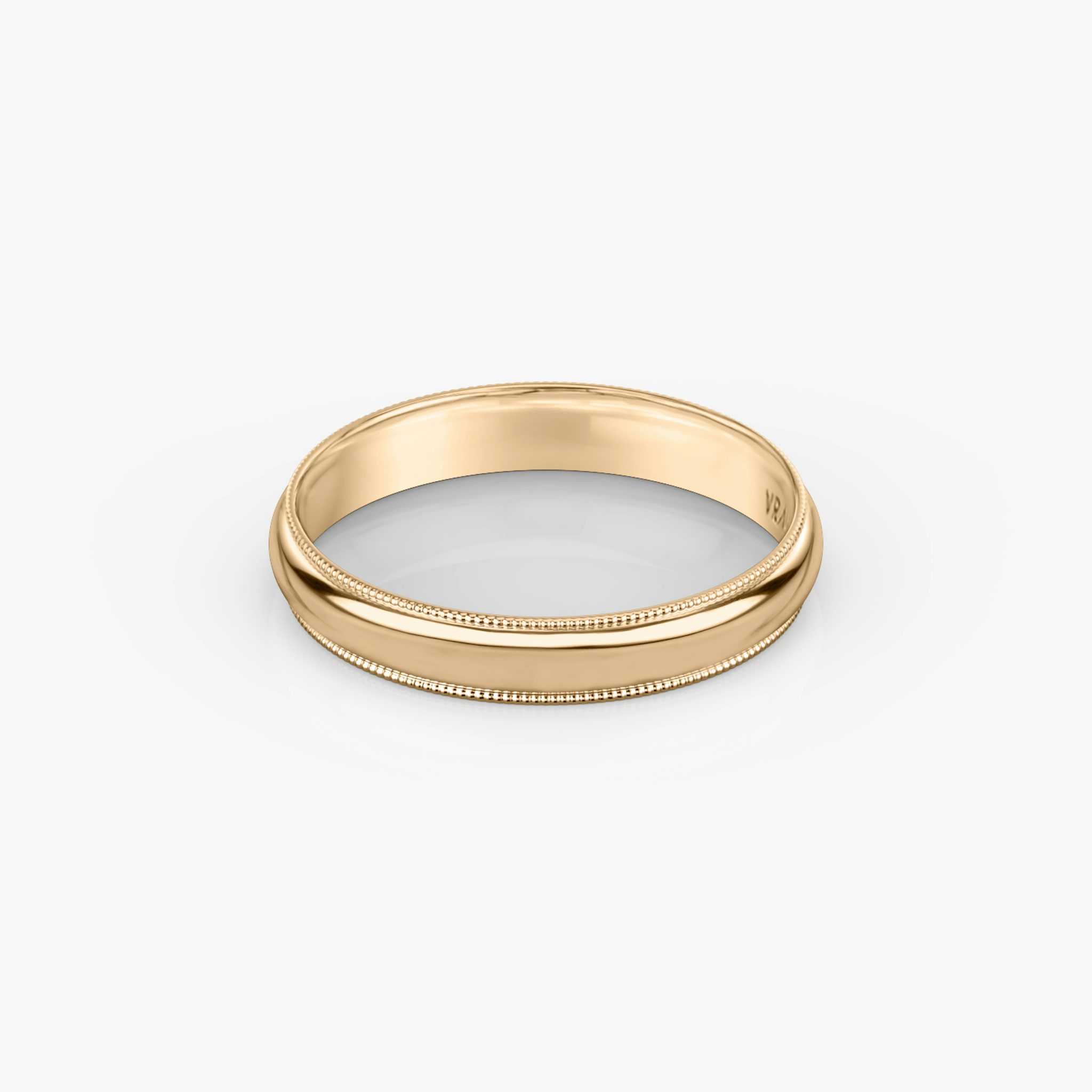 The Milgrain Band | 14k | Rose Gold | bandWidth: 4mm