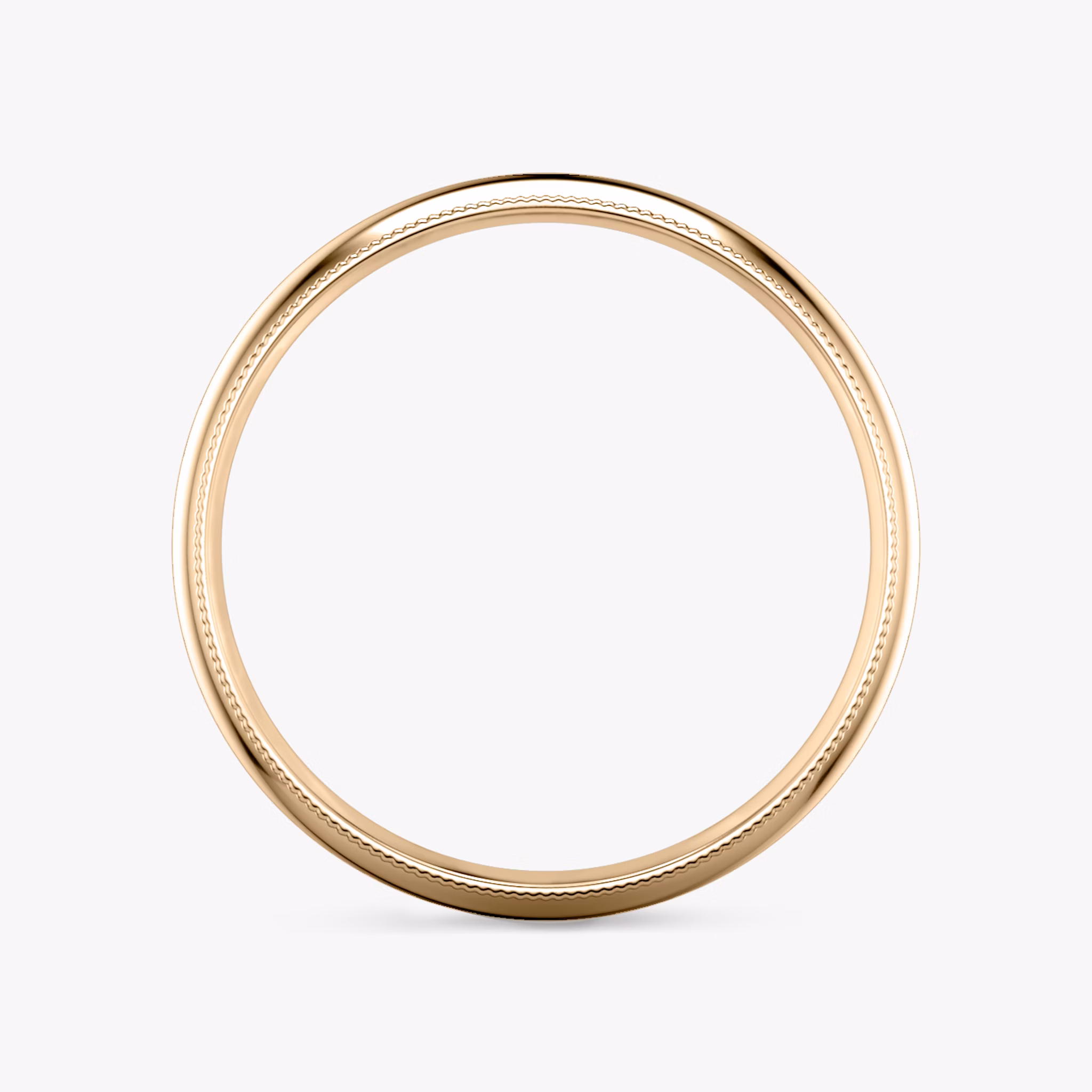 The Milgrain Band | 14k | Rose Gold | bandWidth: 4mm