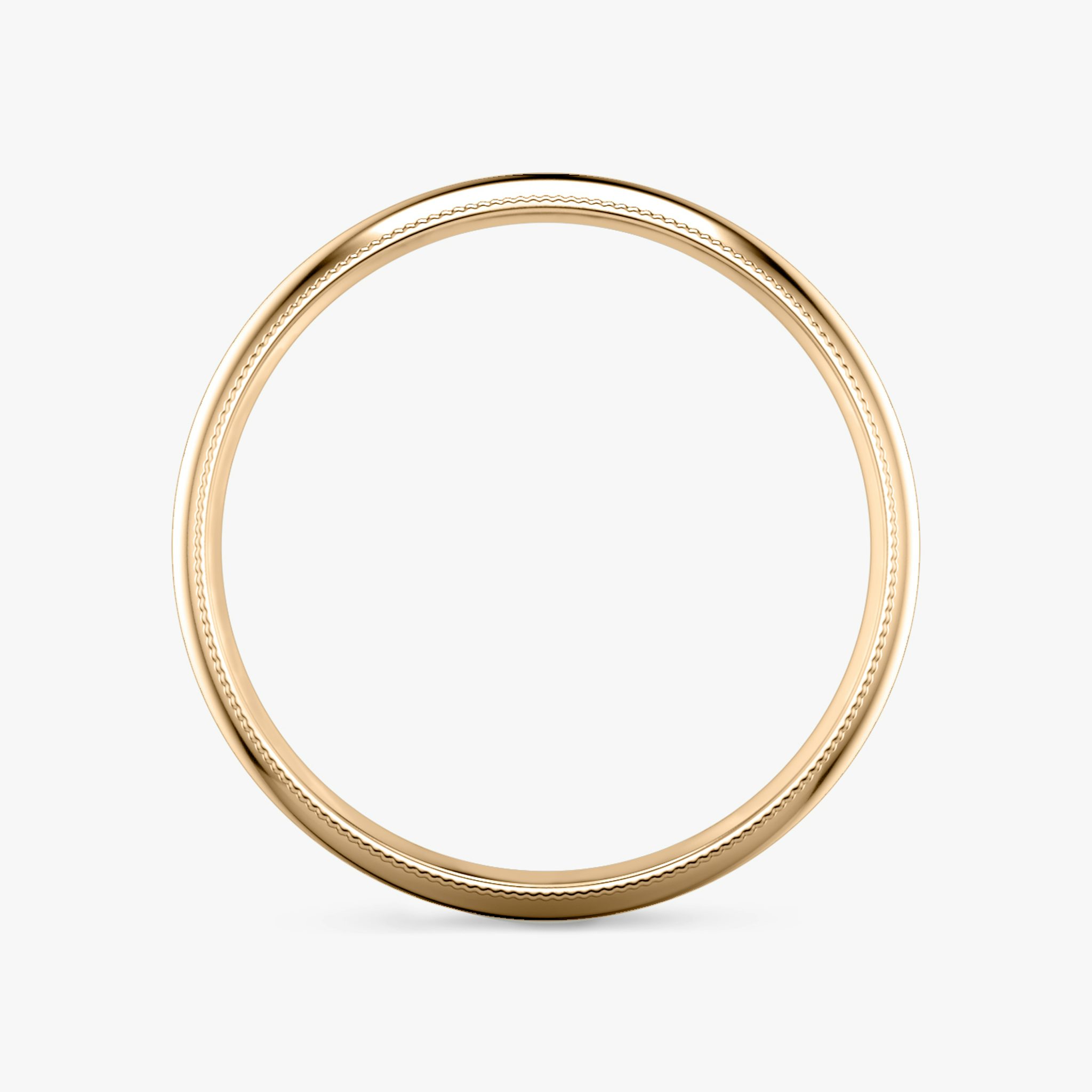 The Milgrain Band | 14k | Rose Gold | bandWidth: 4mm