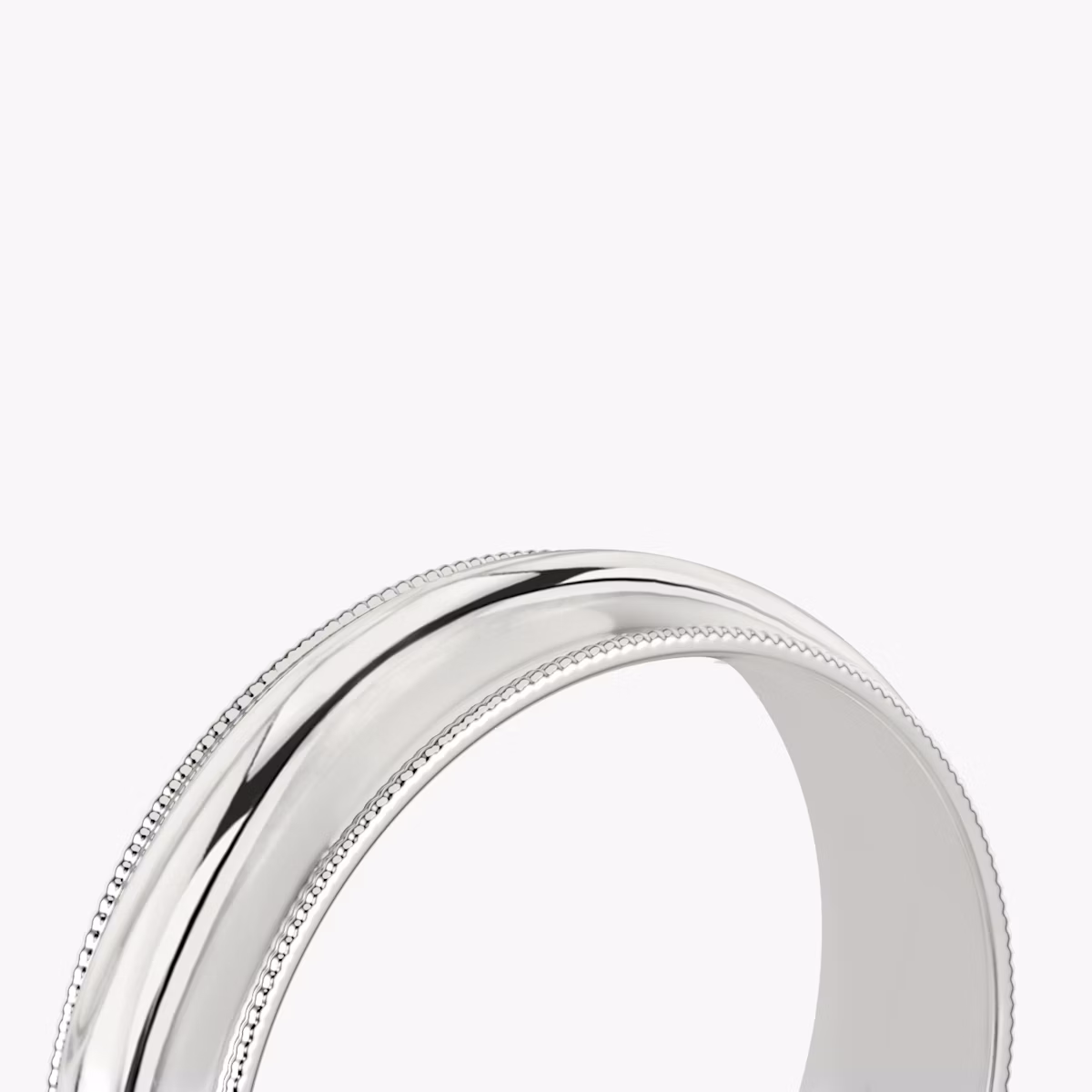 The Milgrain Band | 18k | White Gold | bandWidth: 6mm