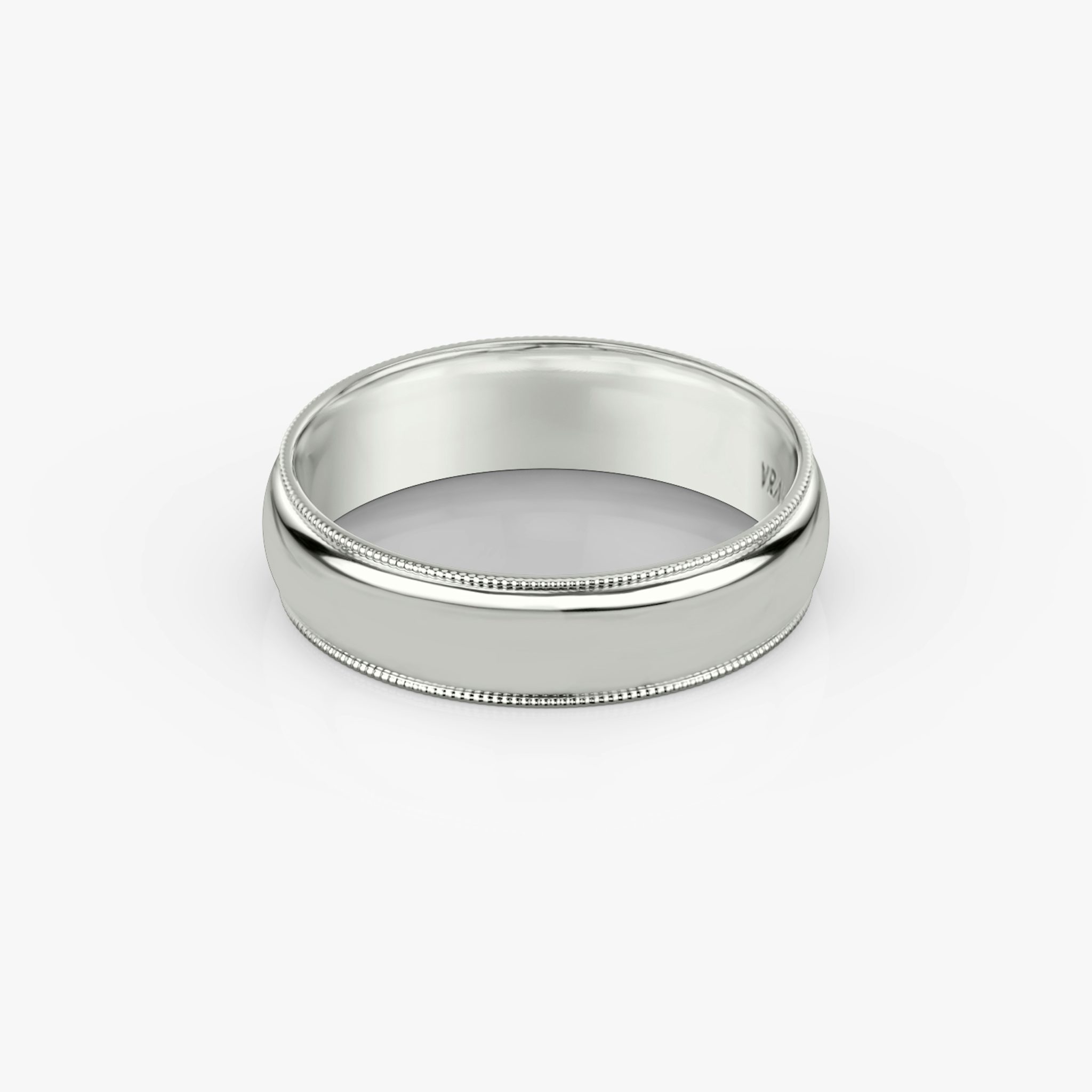 The Milgrain Band | 18k | White Gold | bandWidth: 6mm