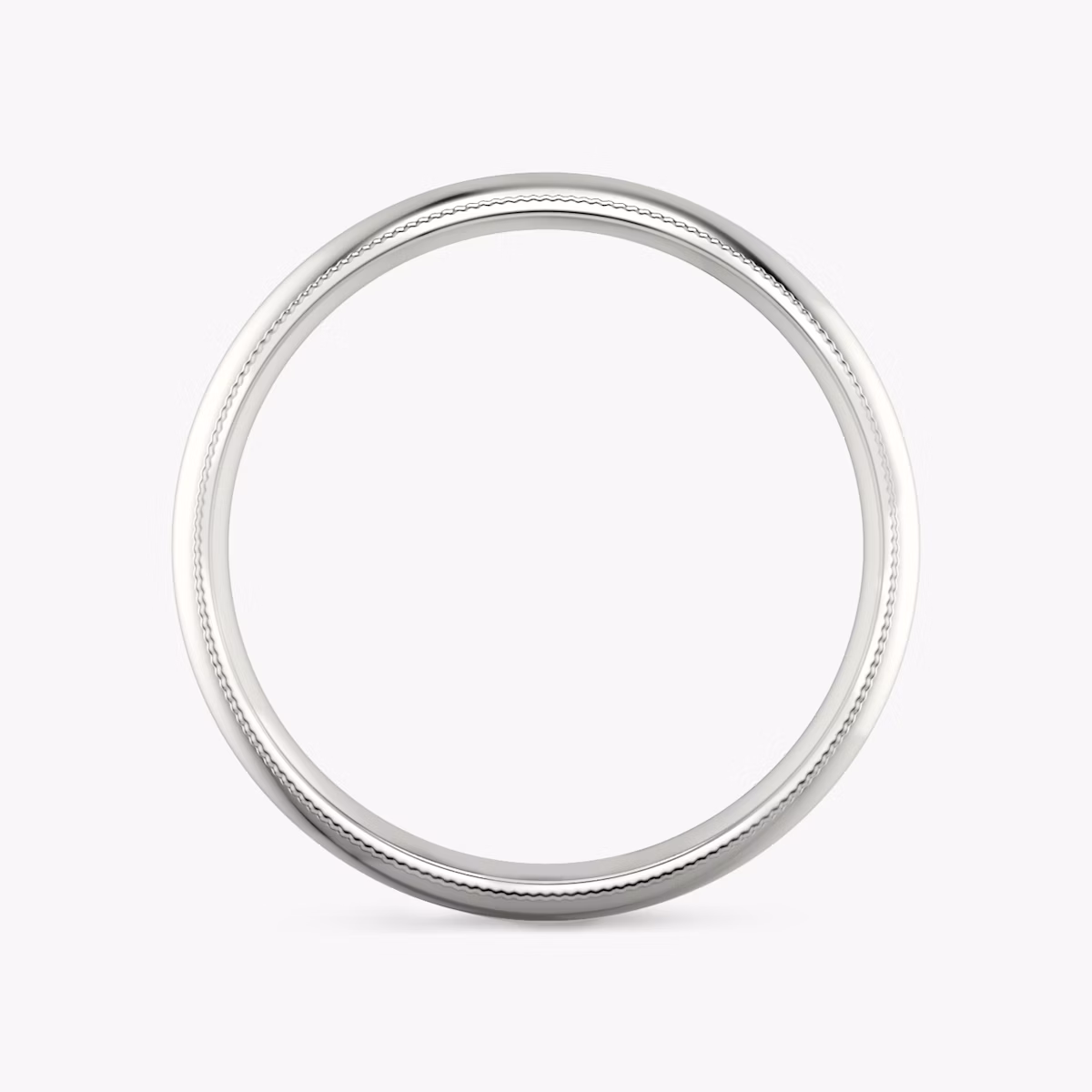 The Milgrain Band | 18k | White Gold | bandWidth: 6mm