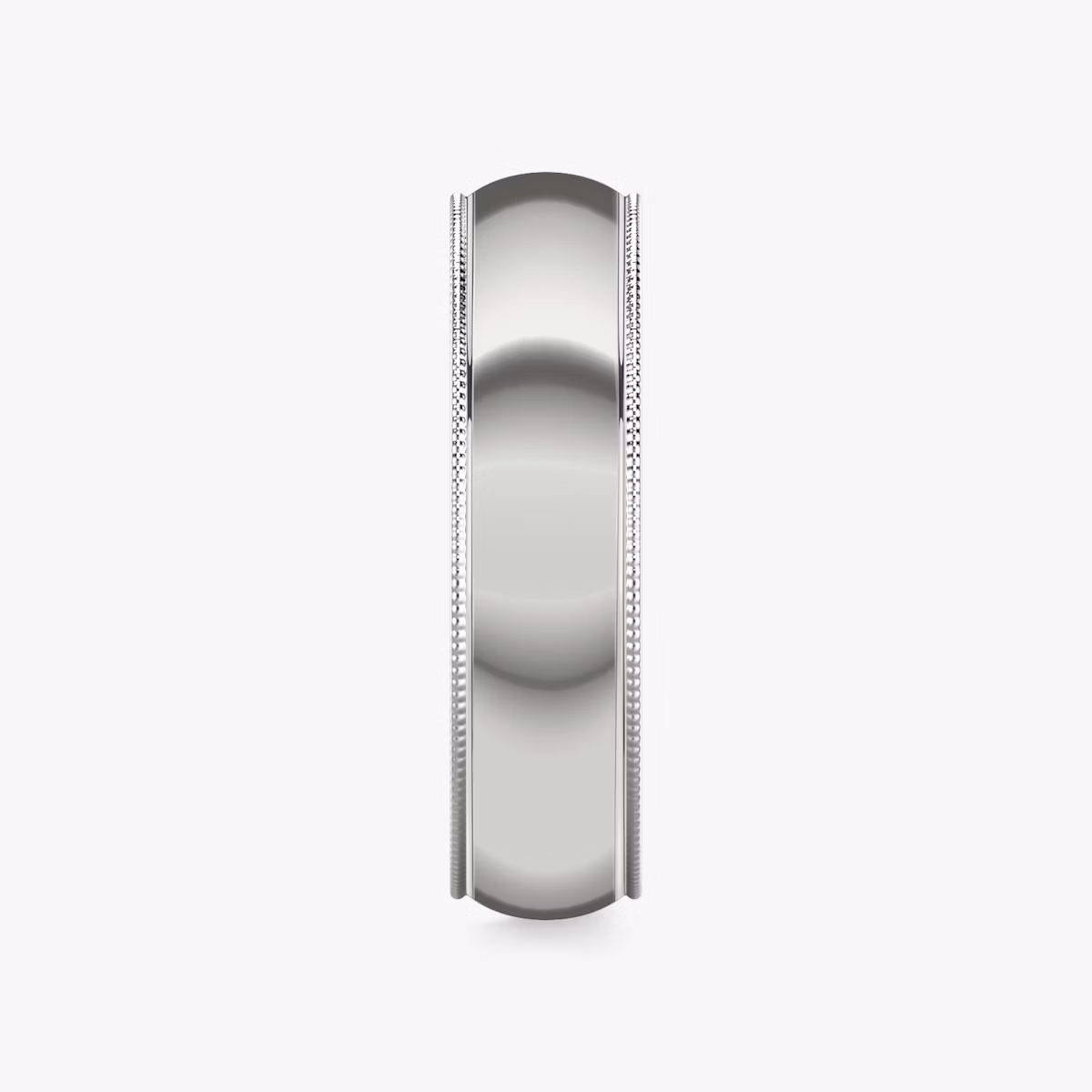 The Milgrain Band | 18k | White Gold | bandWidth: 6mm