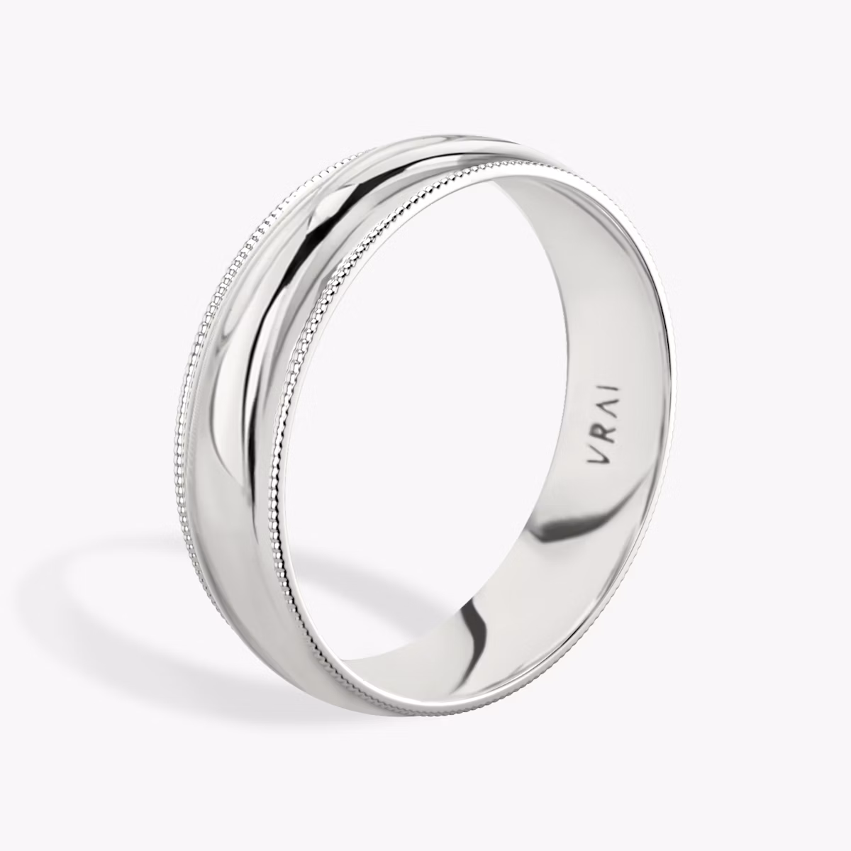 The Milgrain Band | 18k | White Gold | bandWidth: 6mm