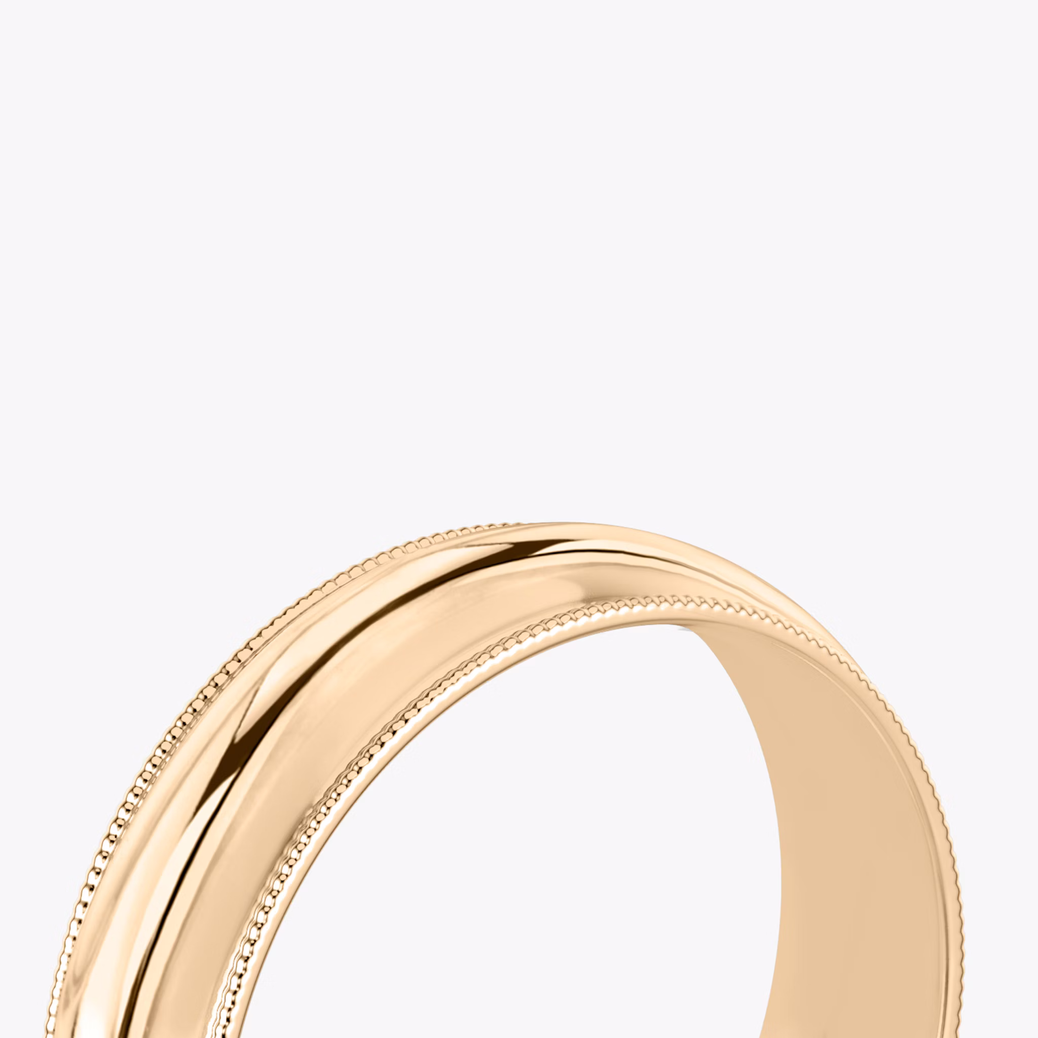 The Milgrain Band | 14k | Rose Gold | bandWidth: 6mm