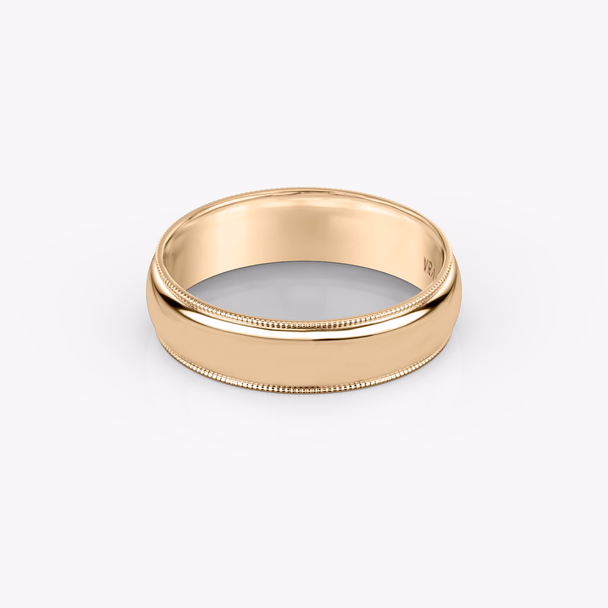 The Milgrain Band | 14k | Rose Gold | bandWidth: 6mm