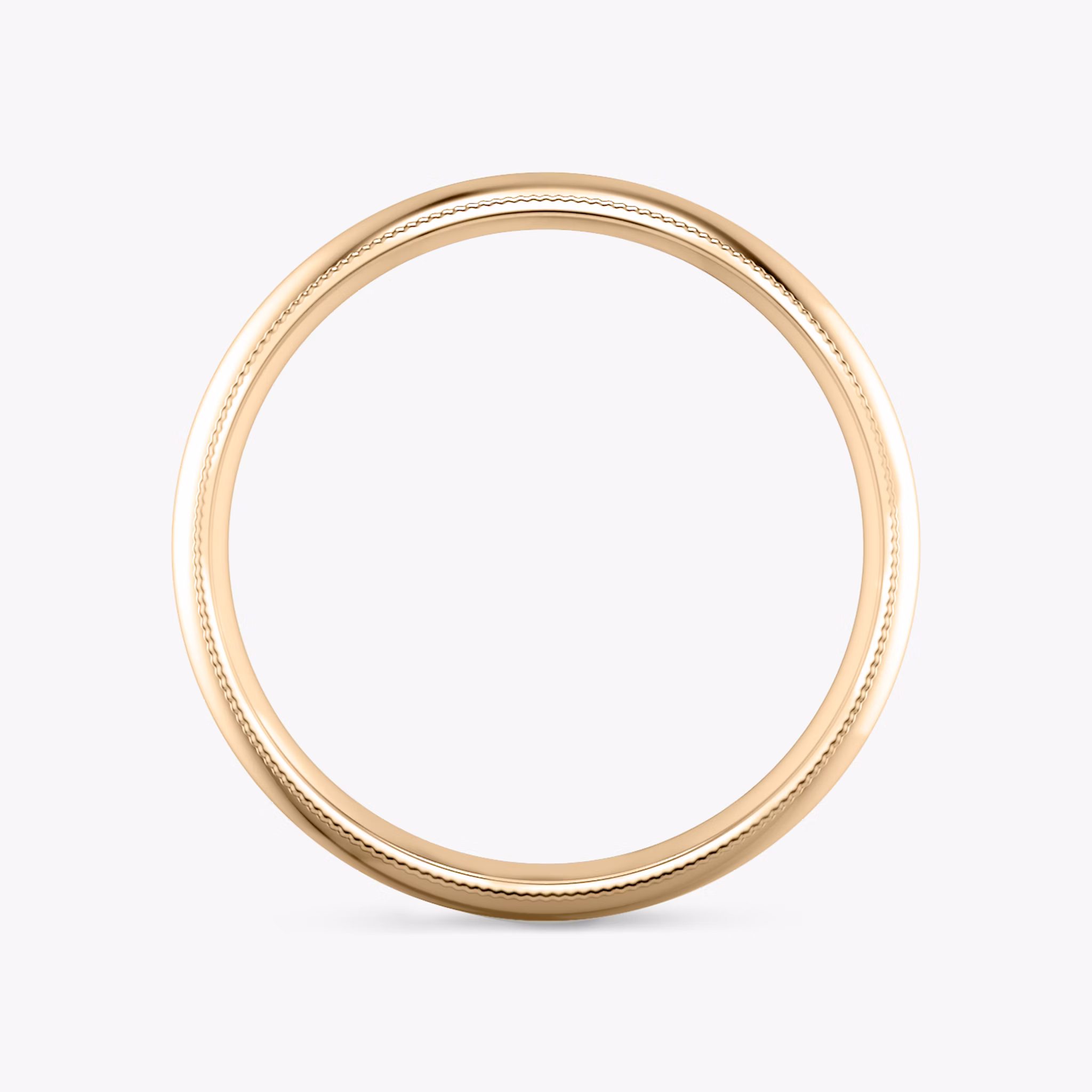 The Milgrain Band | 14k | Rose Gold | bandWidth: 6mm