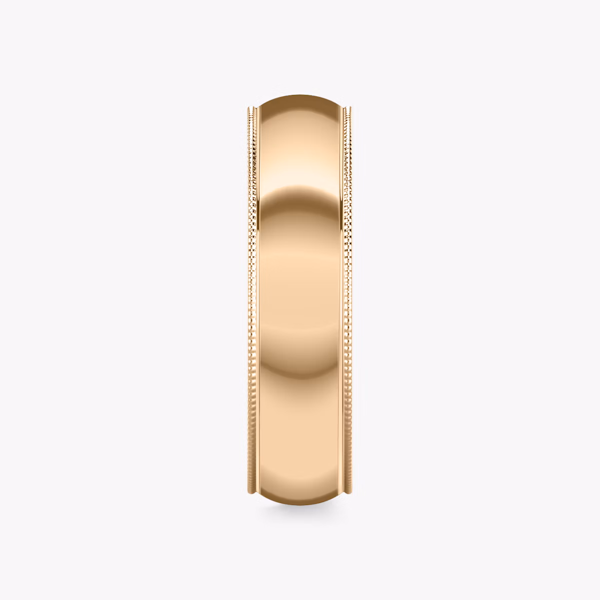 The Milgrain Band | 14k | Rose Gold | bandWidth: 6mm