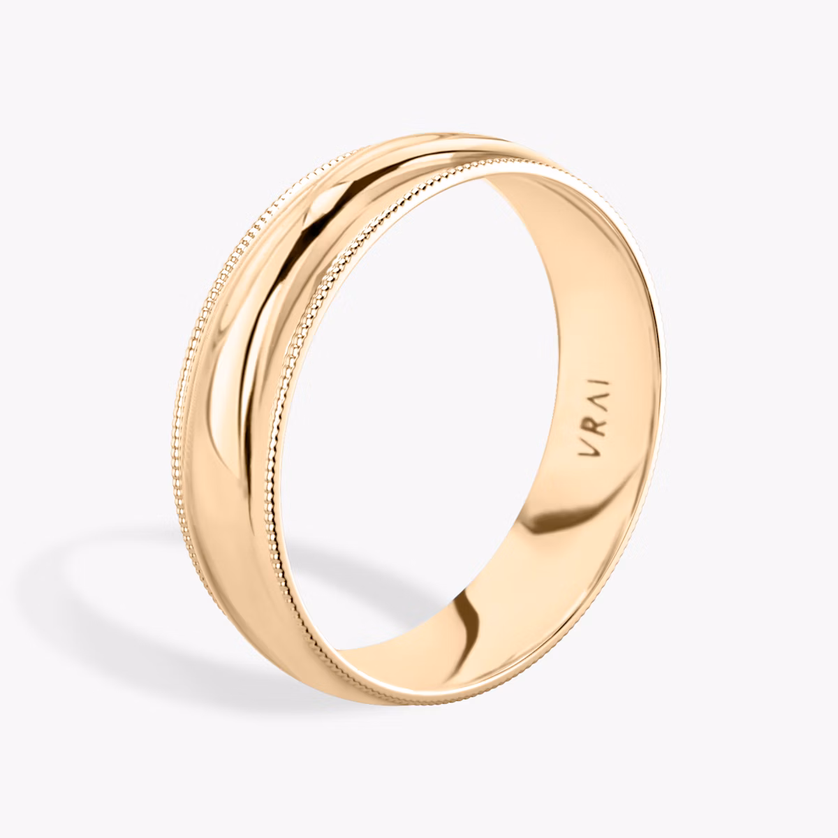 The Milgrain Band | 14k | Rose Gold | bandWidth: 6mm