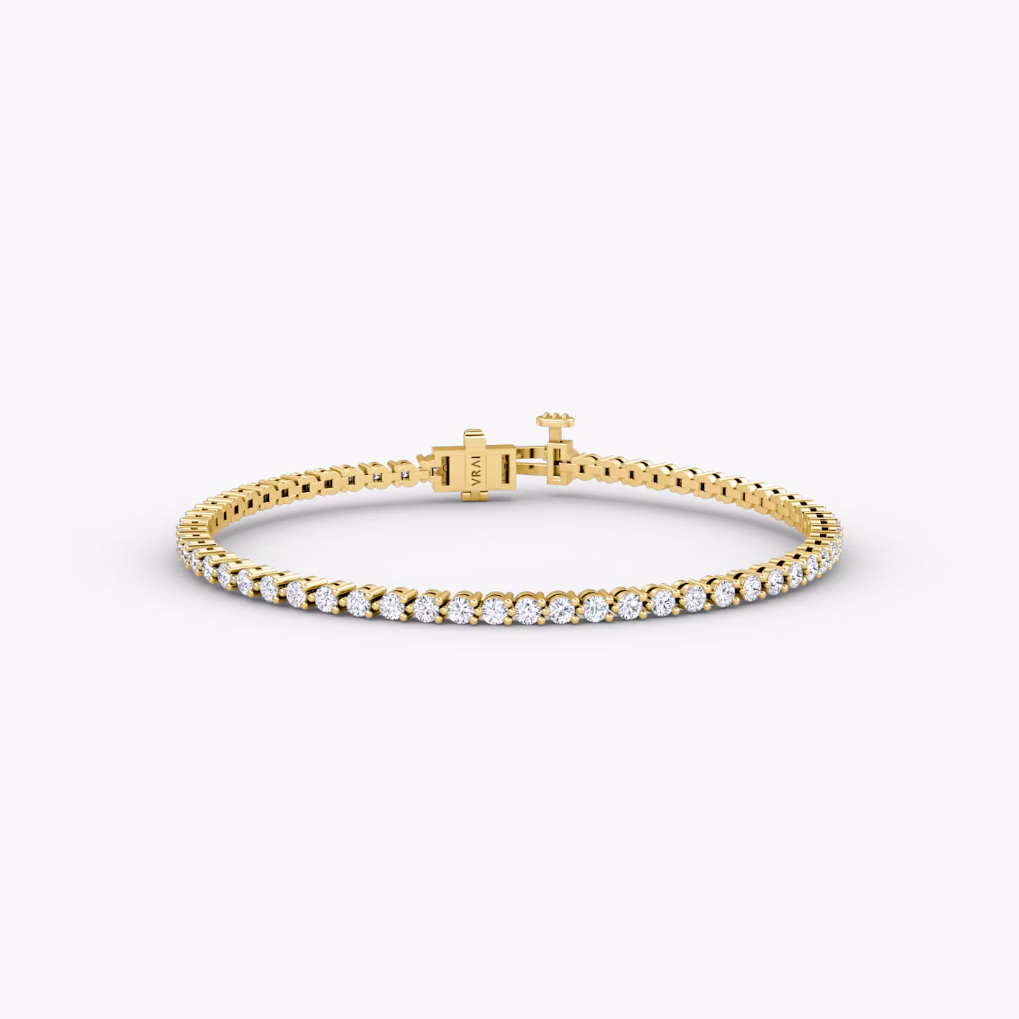 Tennis Bracelet Round Brilliant | Yellow Gold