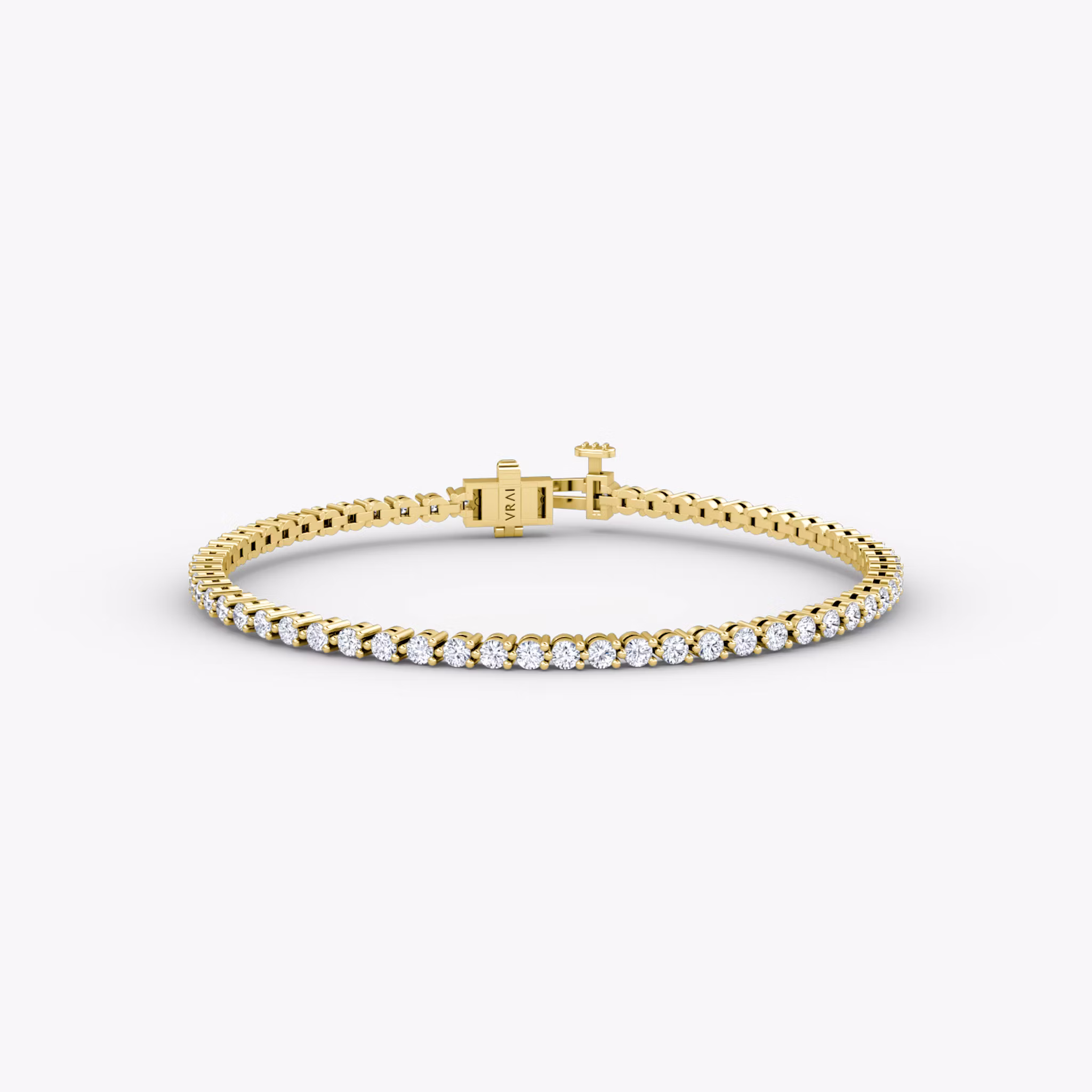 Tennis Bracelet Round Brilliant | Yellow Gold