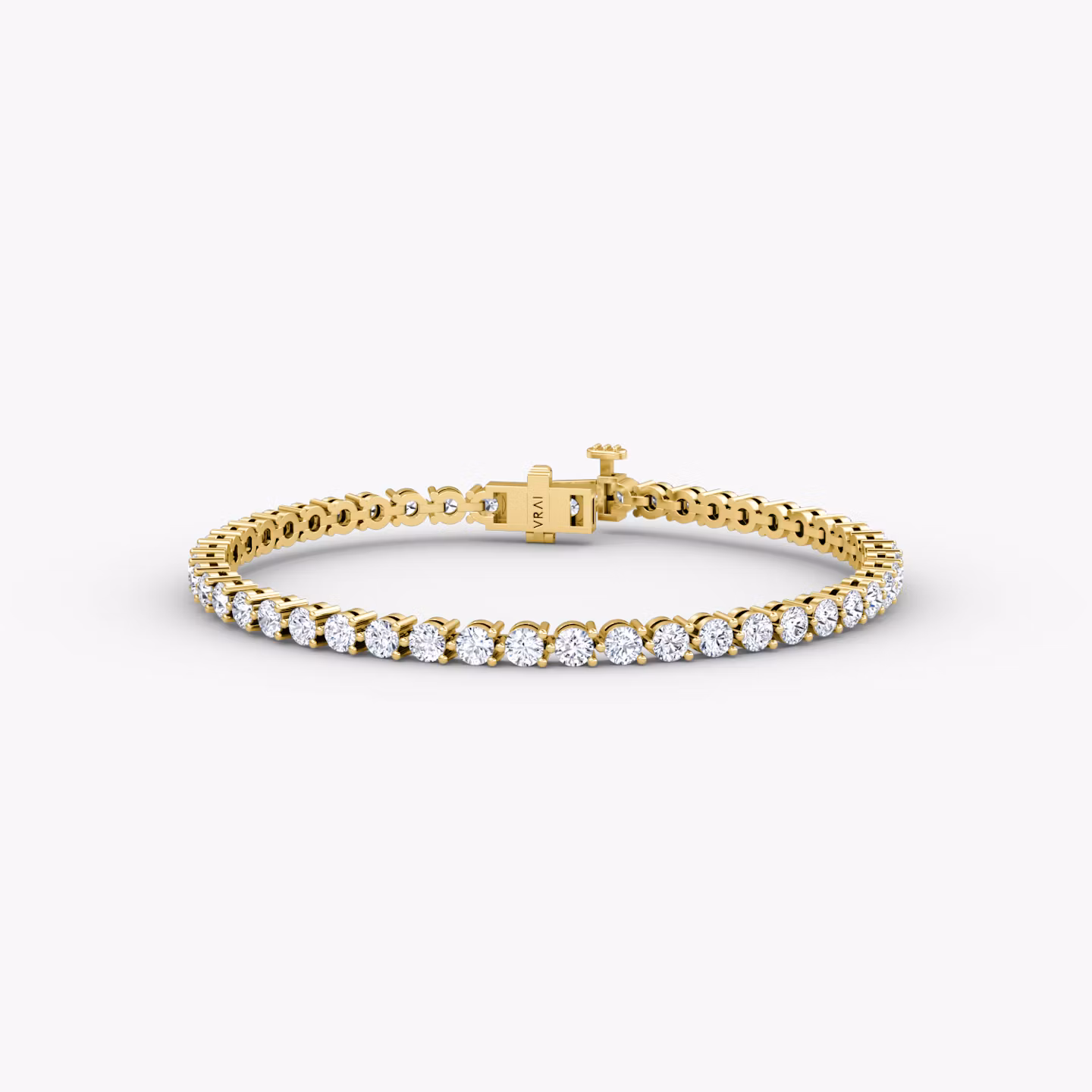 Tennis Bracelet Round Brilliant | Yellow Gold