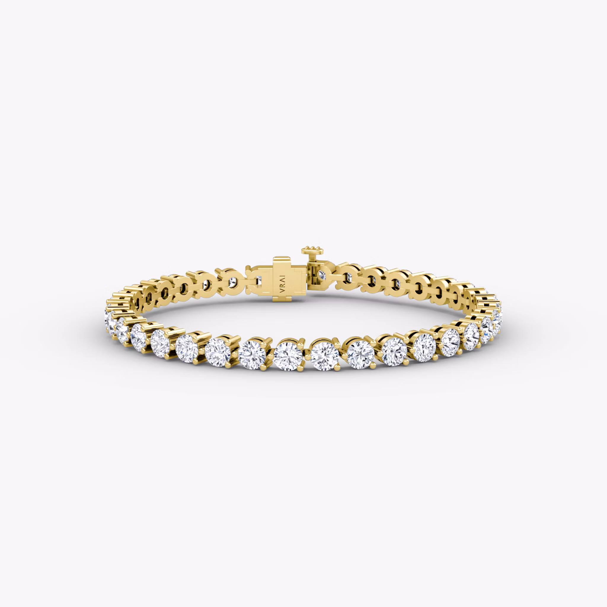 Tennis Bracelet Round Brilliant | Yellow Gold