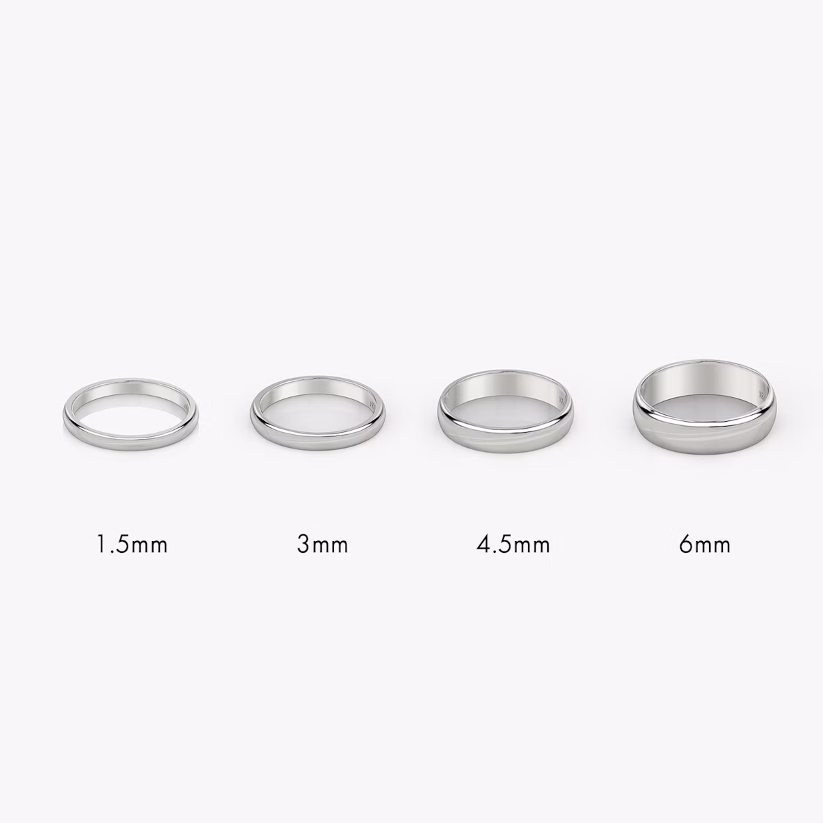The Round | Platinum | bandWidth: 4.5mm