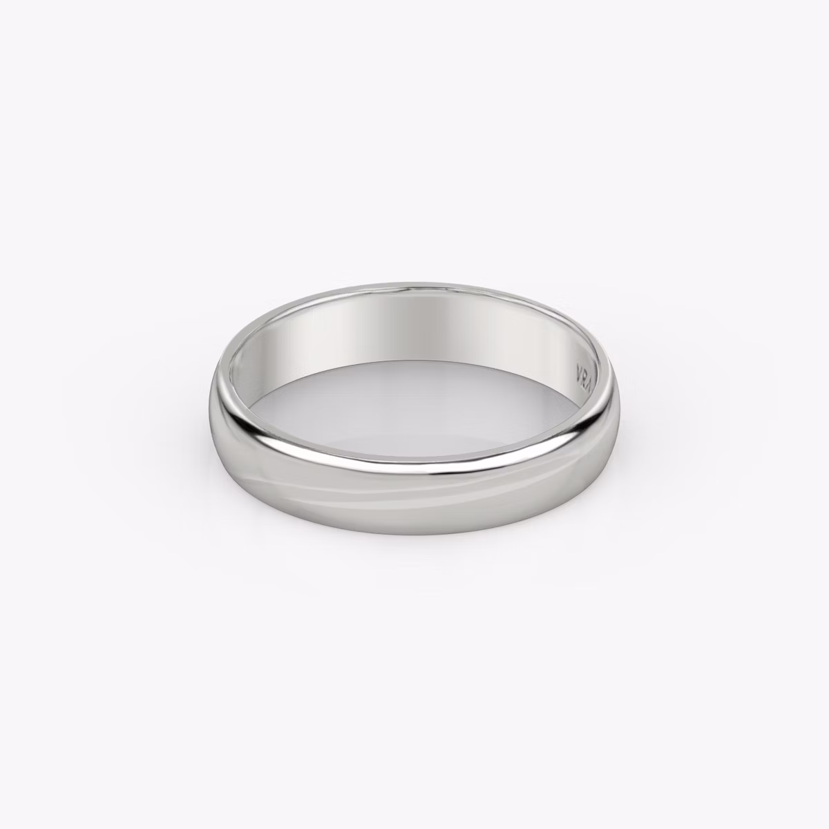 The Round | Platinum | bandWidth: 4.5mm