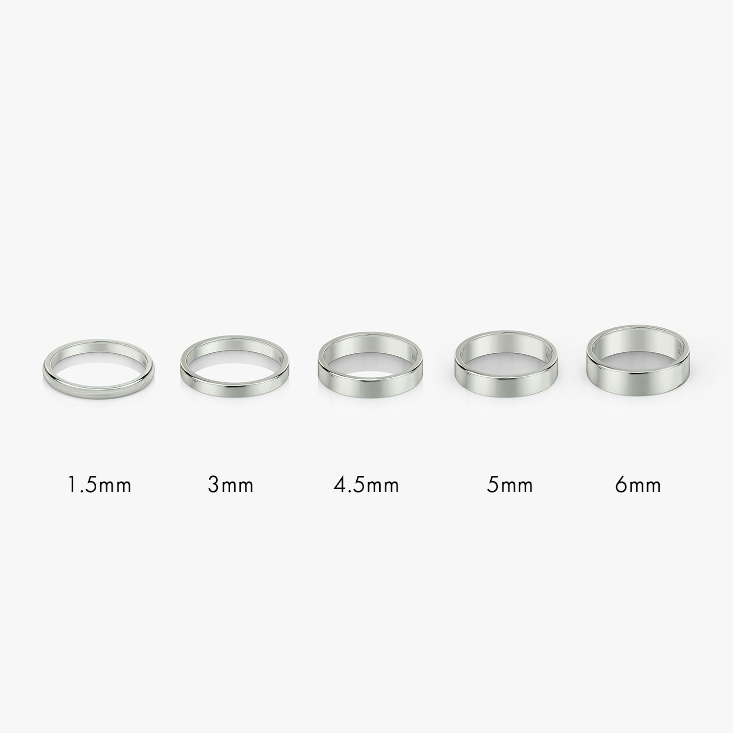 The Flat | 18k | White Gold | bandWidth: 5mm