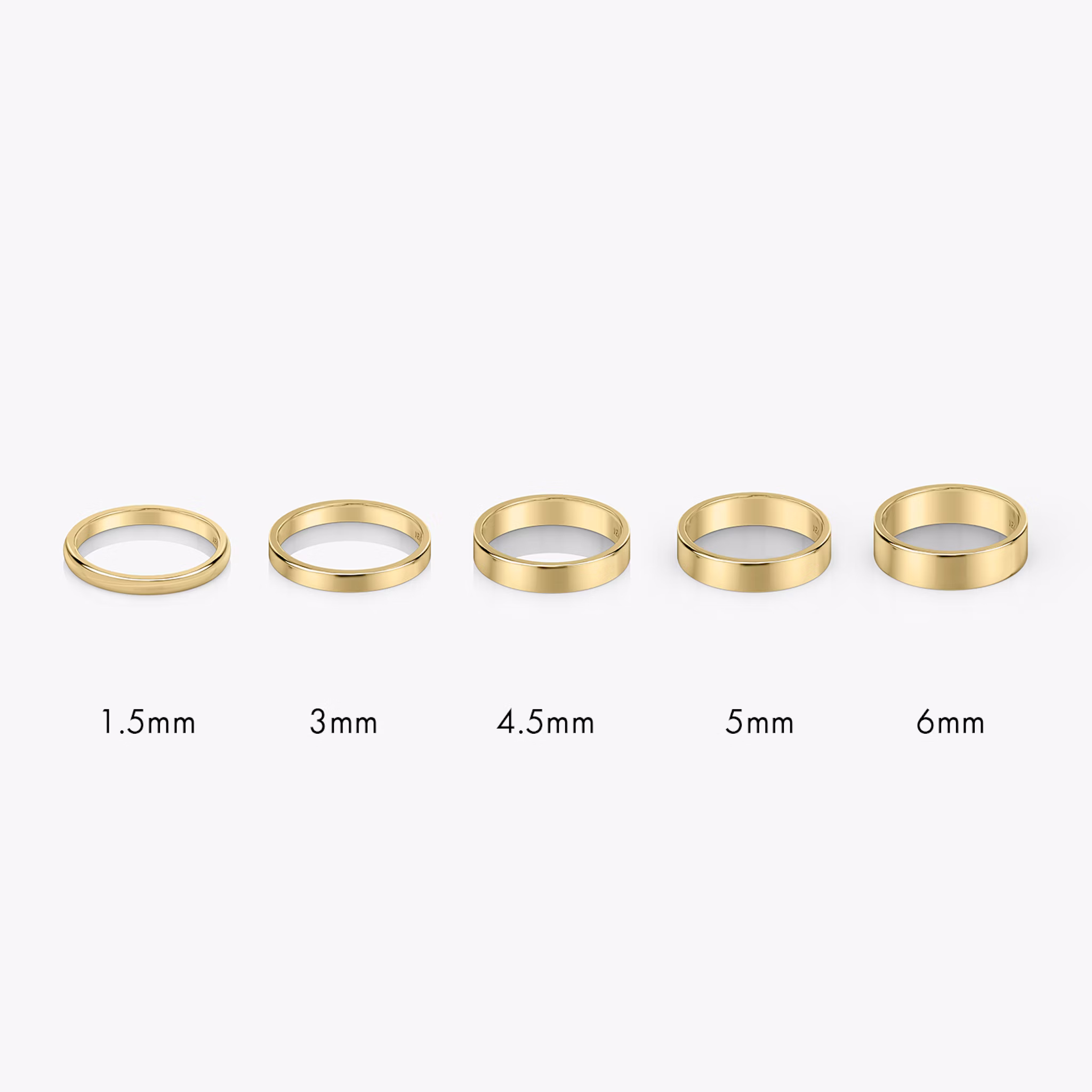 Flat Ehering | 18k | Gelbgold | bandWidth: 3mm