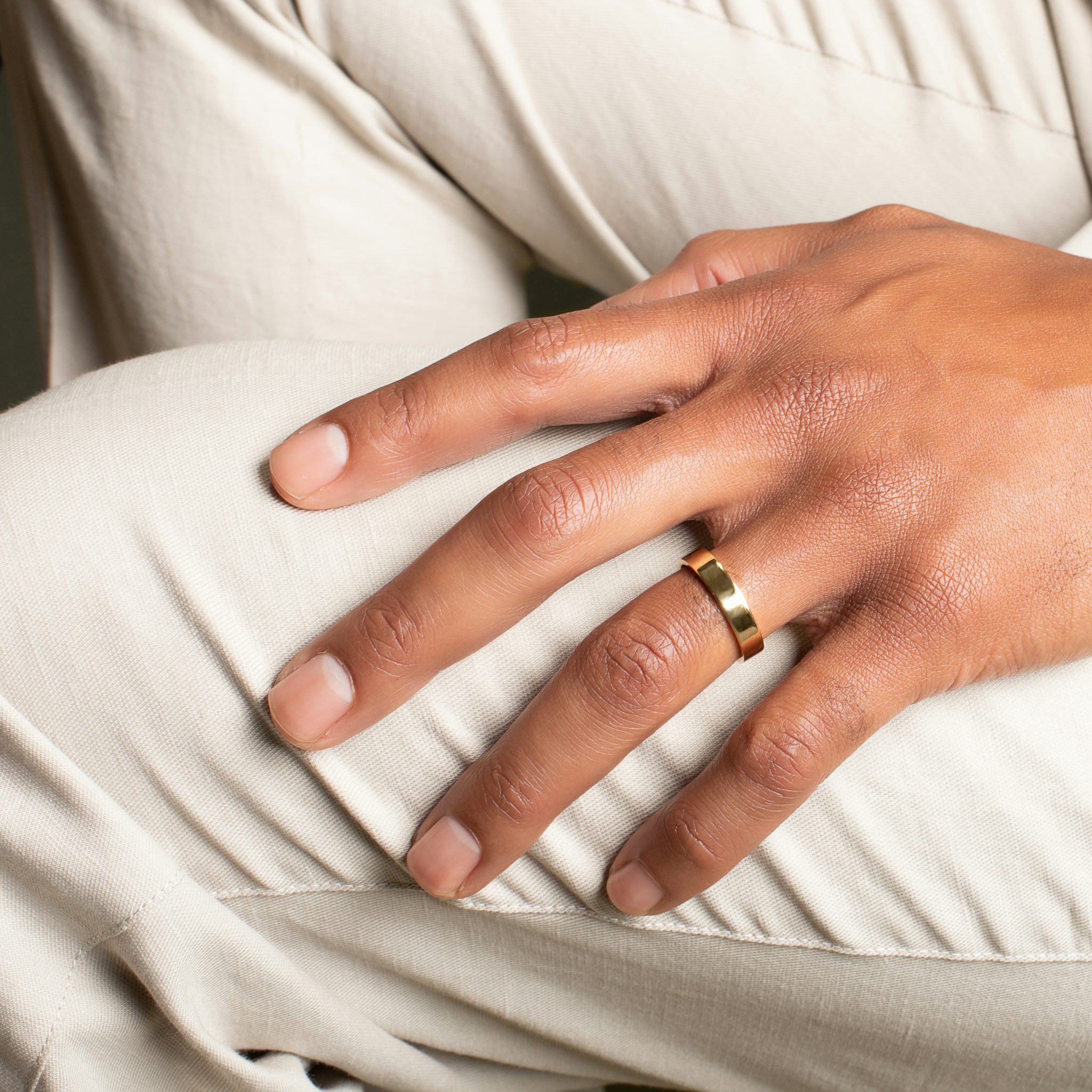 Flat Ehering | 18k | Gelbgold | bandWidth: 3mm