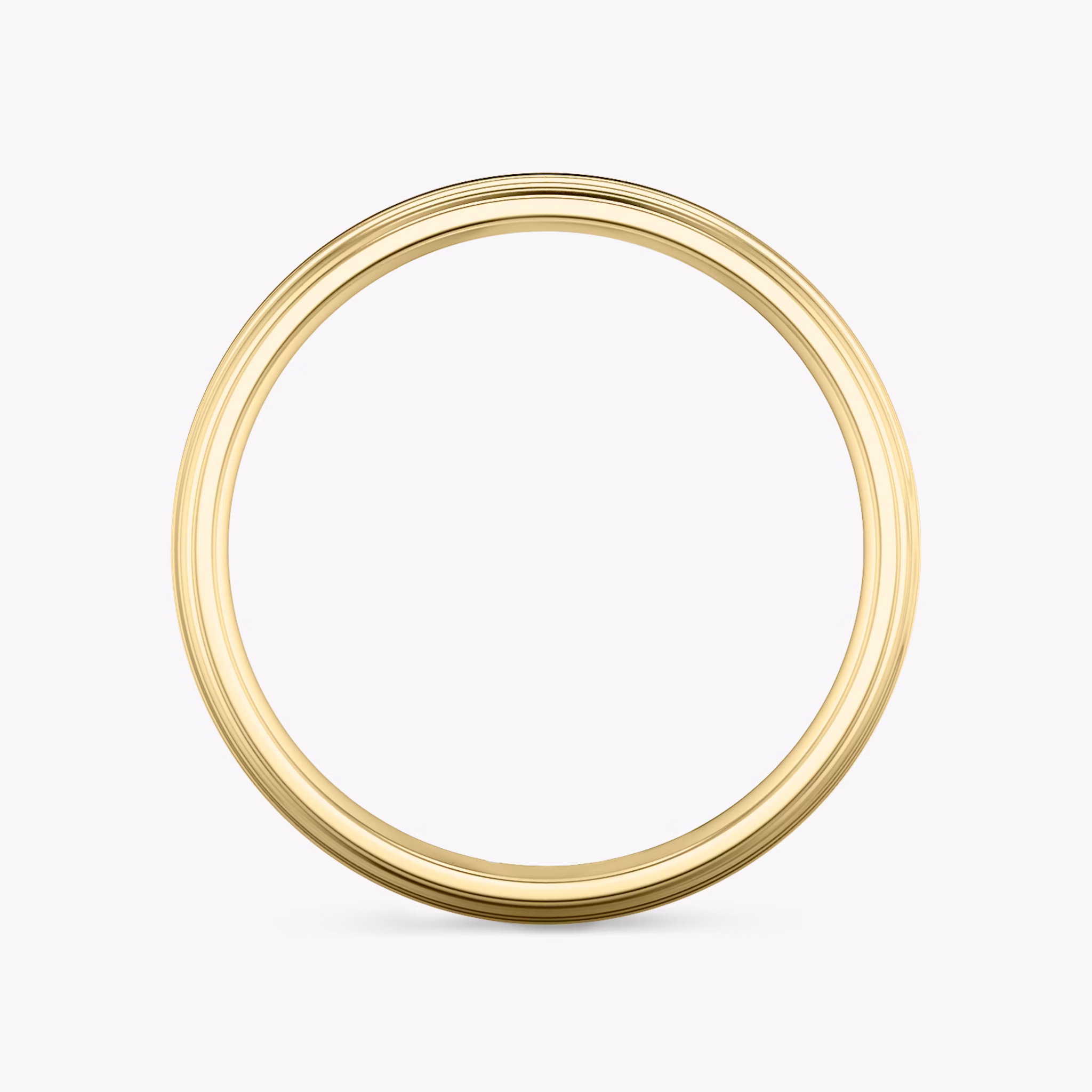 The Brushed Bevel Band | 18k | Yellow Gold | bandWidth: 6mm