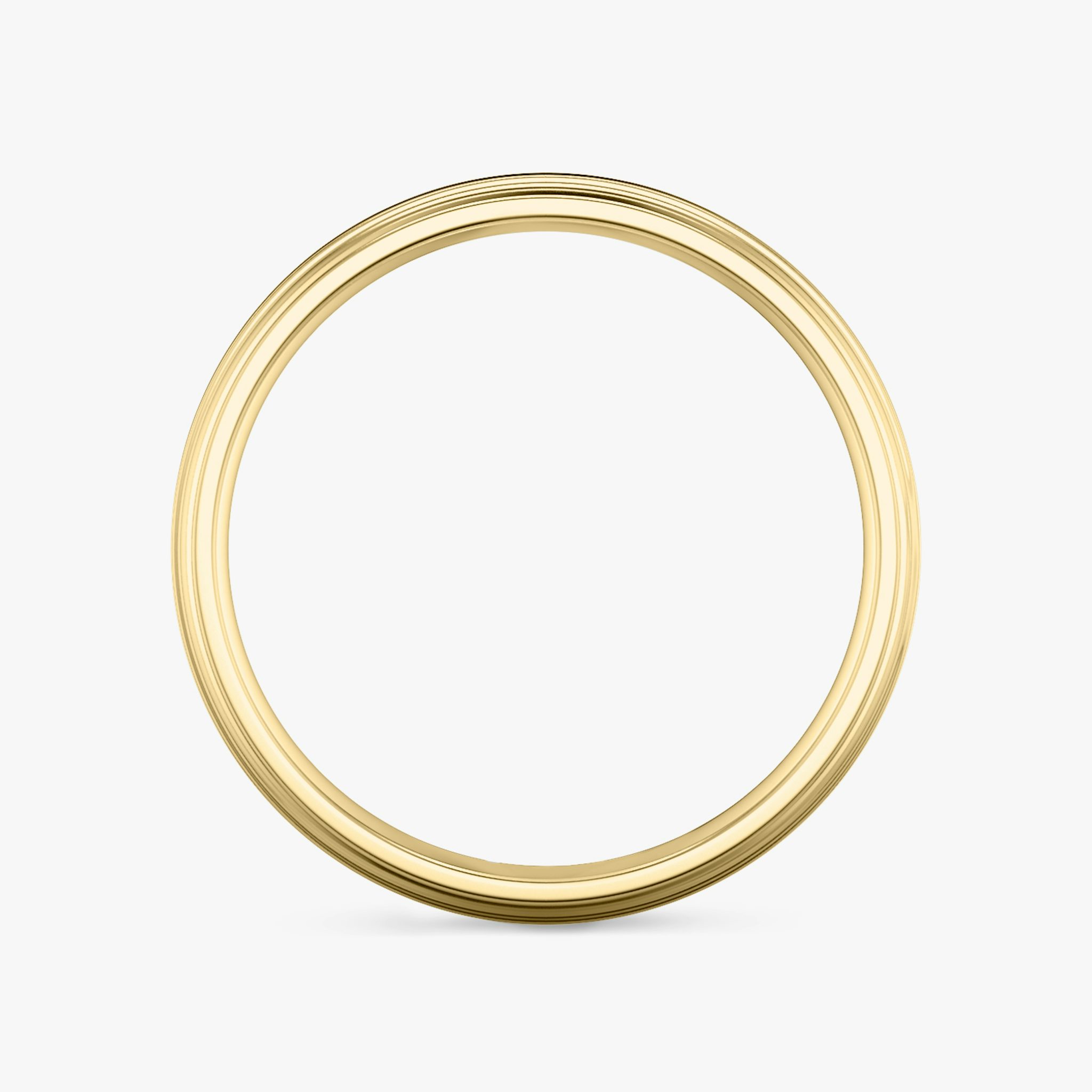 The Brushed Bevel Band | 18k | Yellow Gold | bandWidth: 6mm