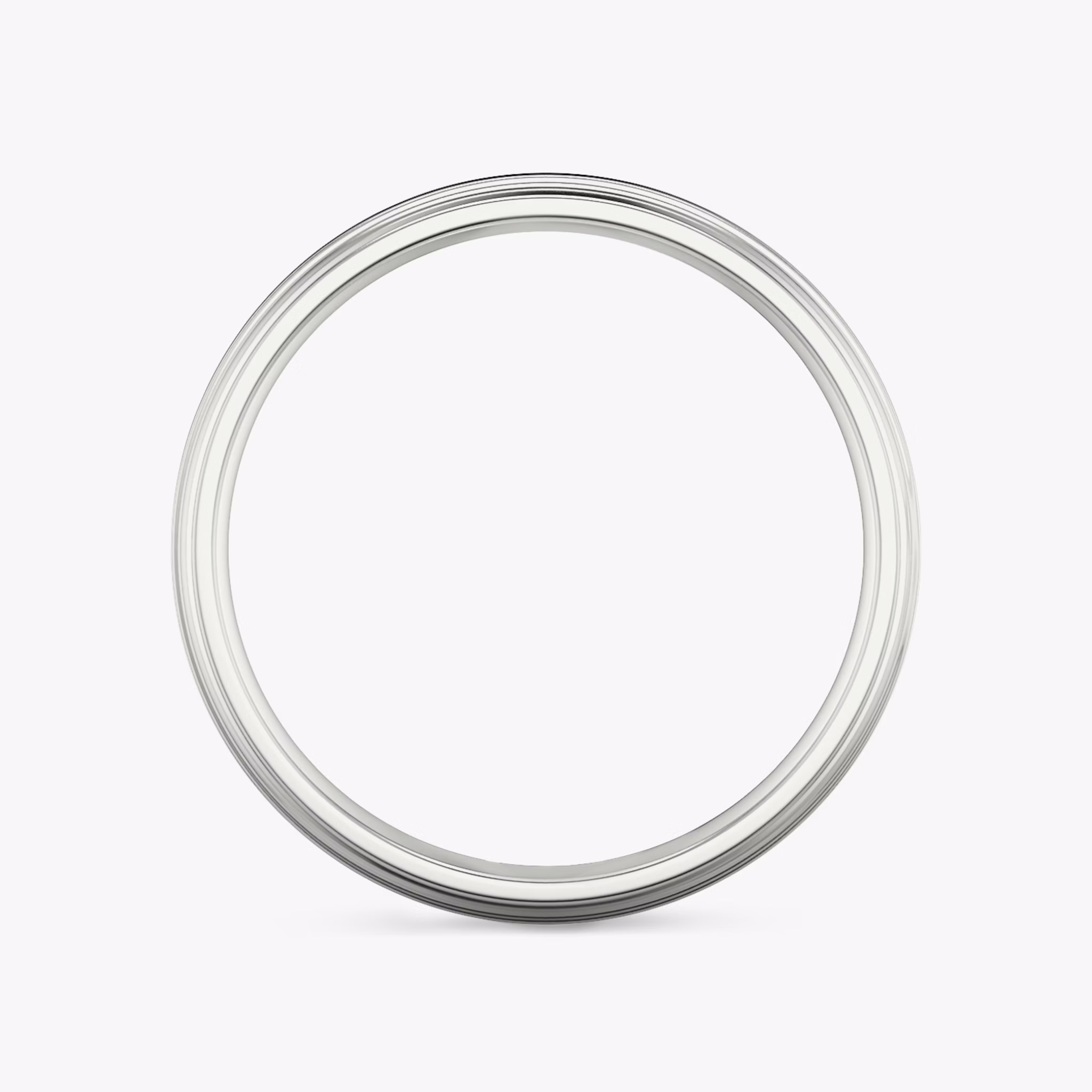 The Brushed Bevel Band | Platinum | bandWidth: 6mm