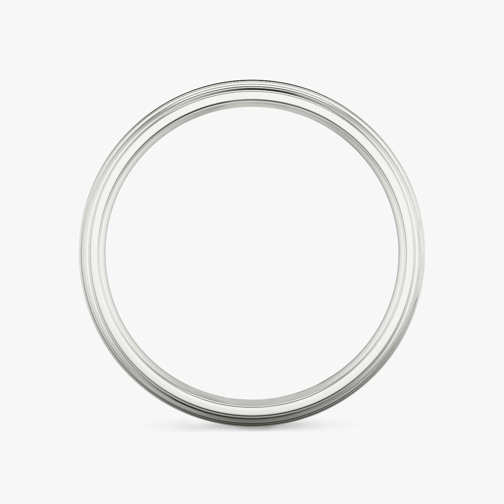 The Brushed Bevel Band | Platinum | bandWidth: 6mm