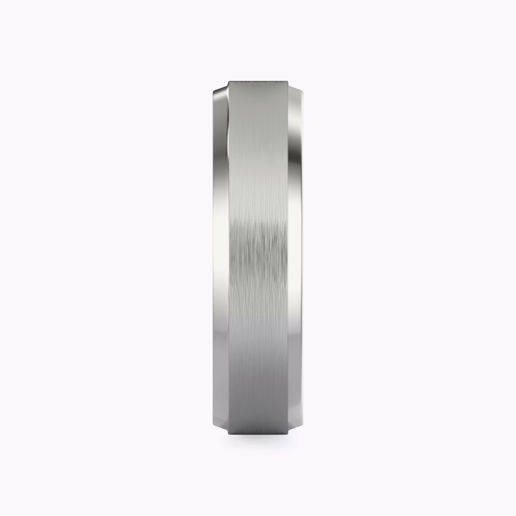 The Brushed Bevel Band | Platinum | bandWidth: 6mm