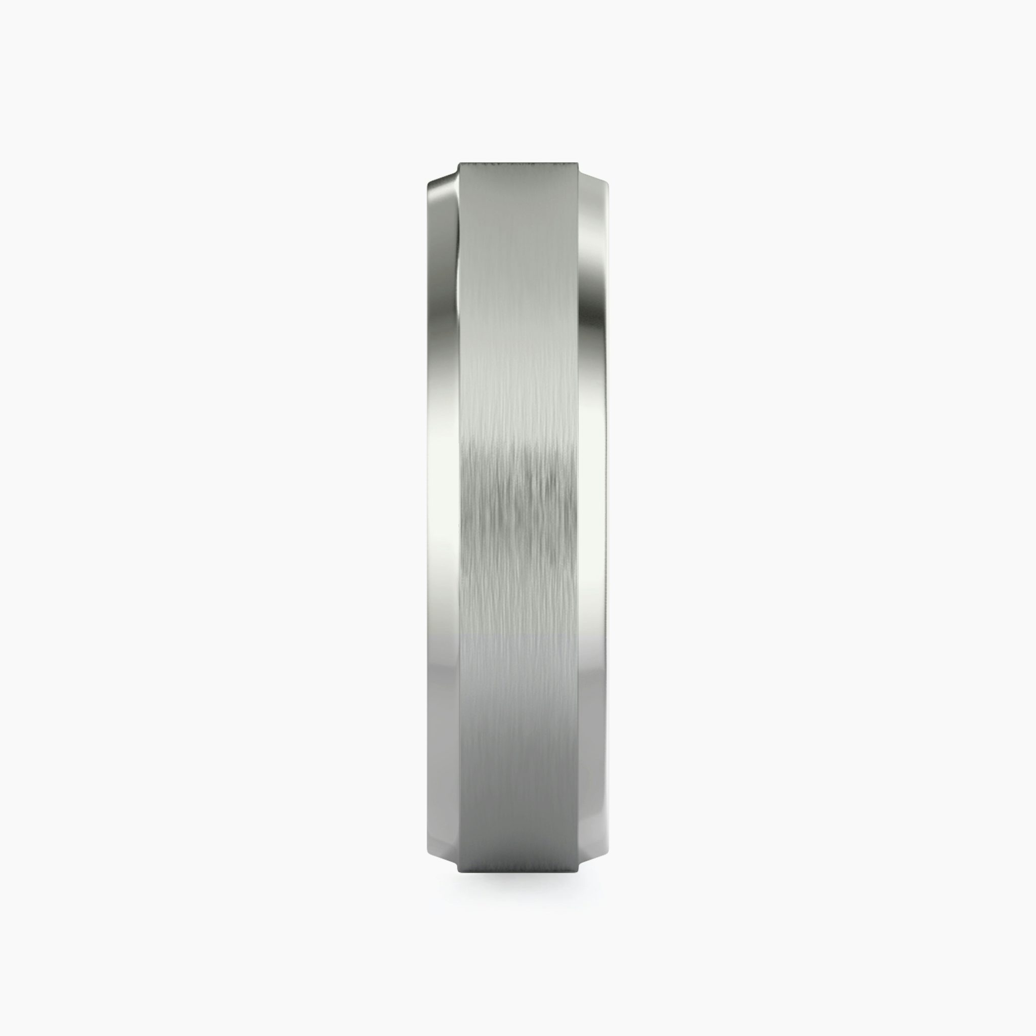 The Brushed Bevel Band | Platinum | bandWidth: 6mm