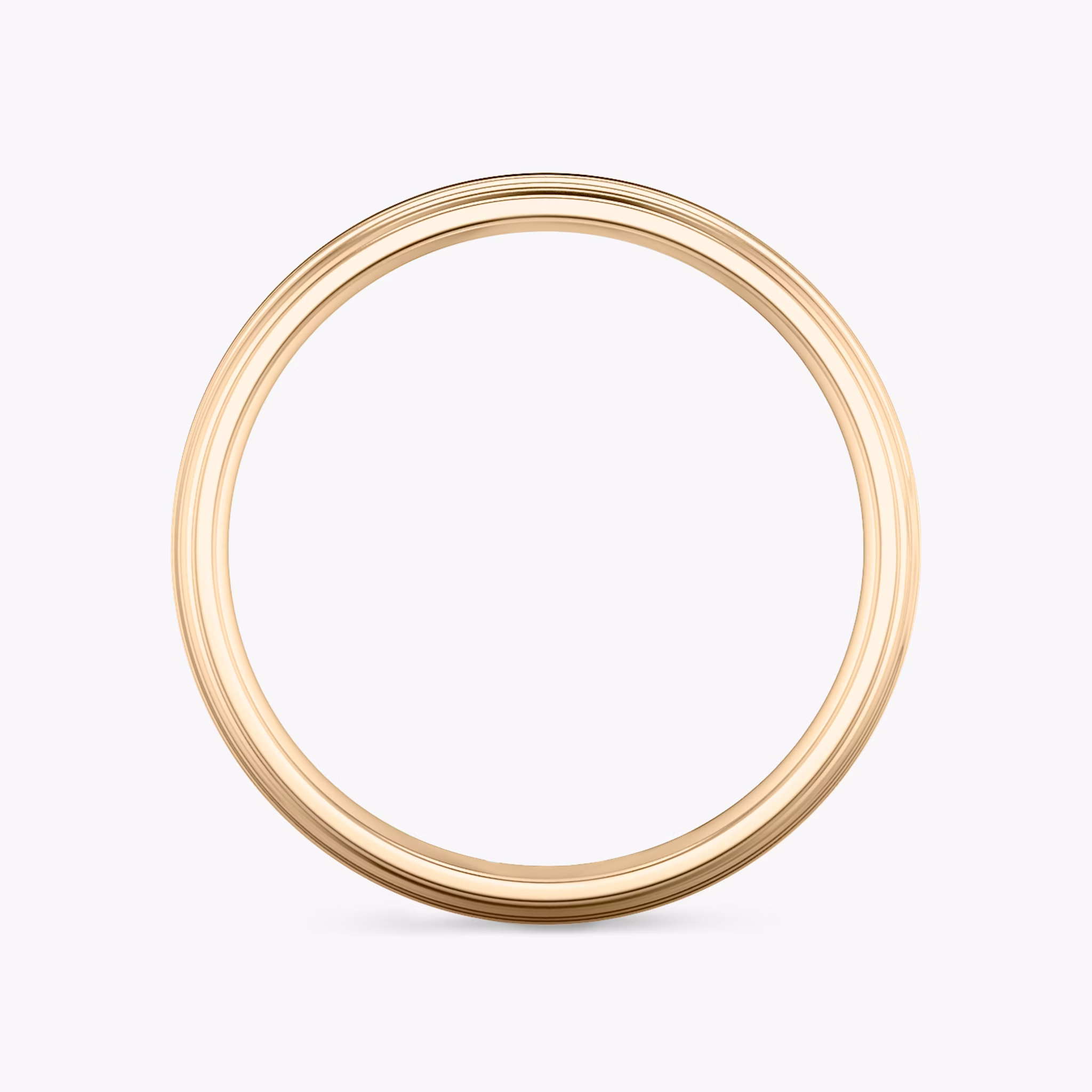 The Brushed Bevel Band | 14k | Rose Gold | bandWidth: 6mm