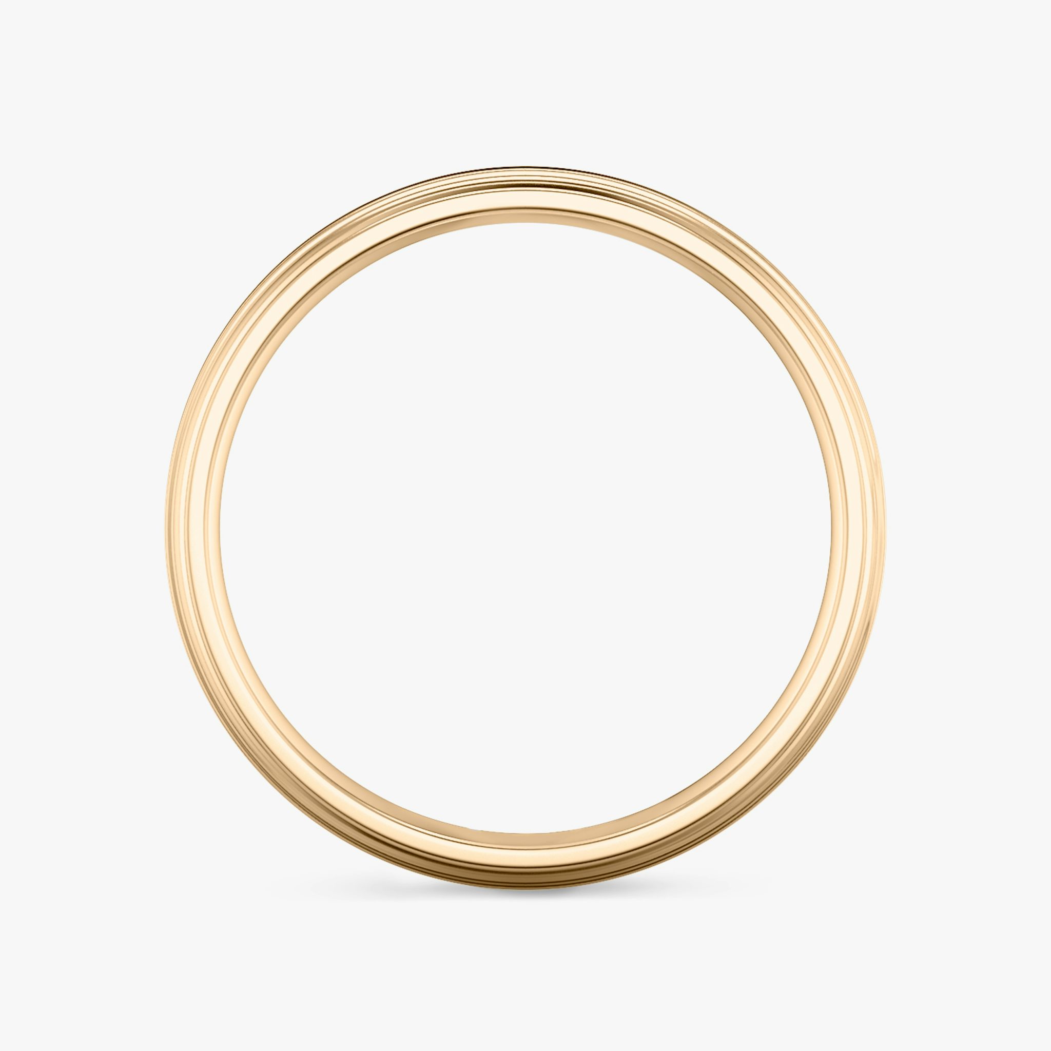The Brushed Bevel Band | 14k | Rose Gold | bandWidth: 6mm