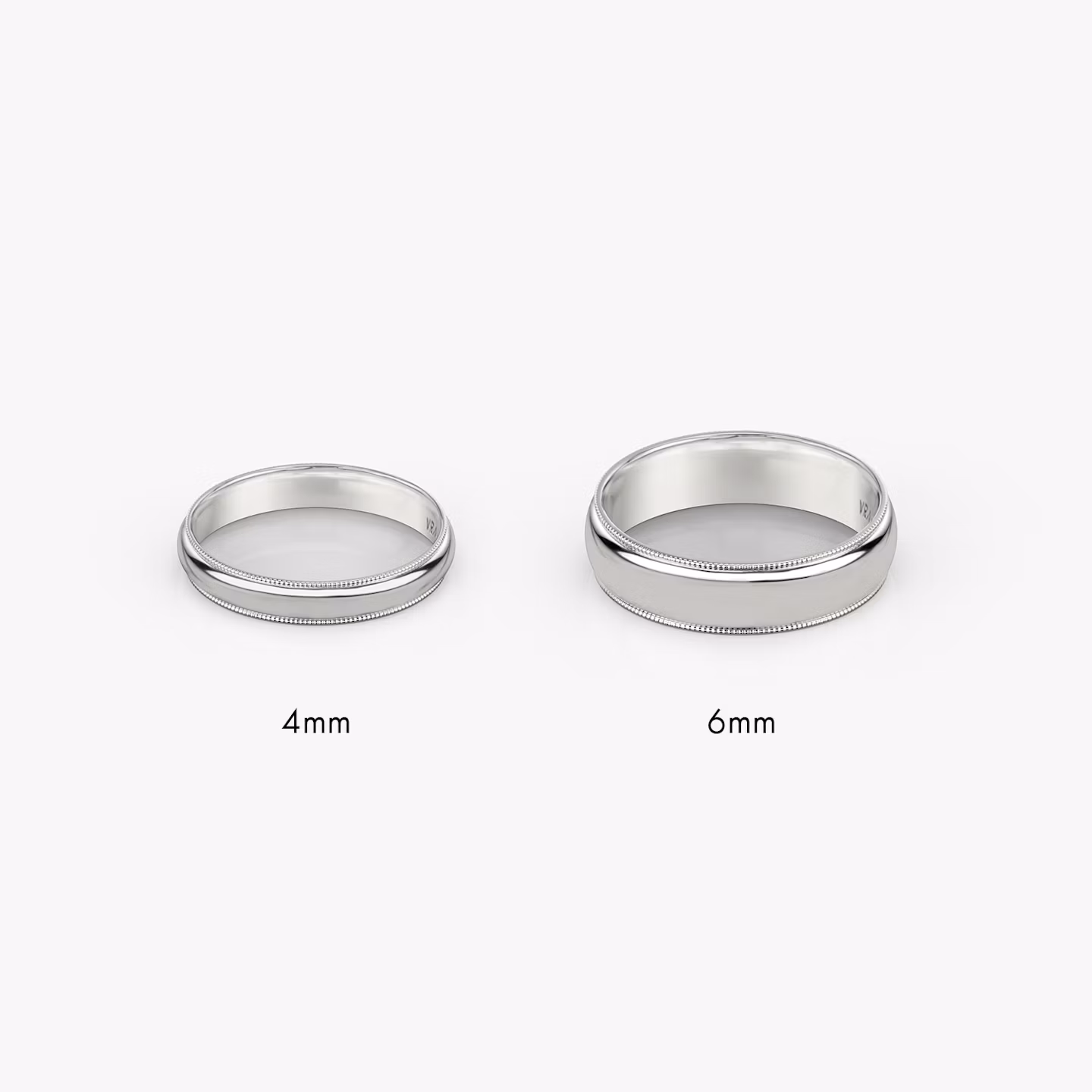 The Milgrain Band | 18k | White Gold | bandWidth: 4mm