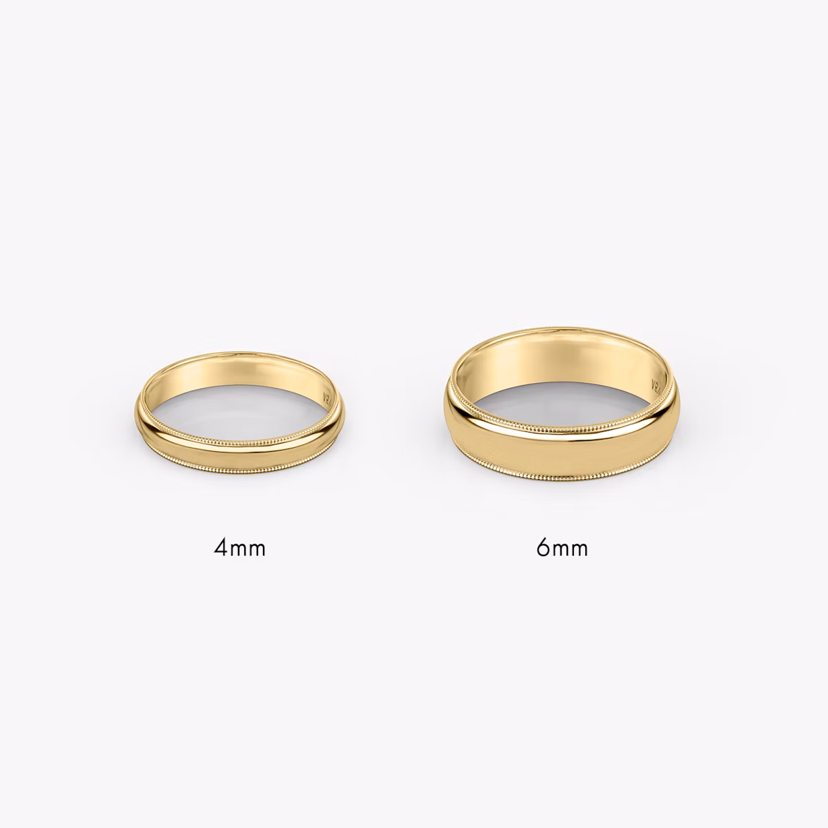 The Milgrain Band | 18k | Yellow Gold | bandWidth: 4mm