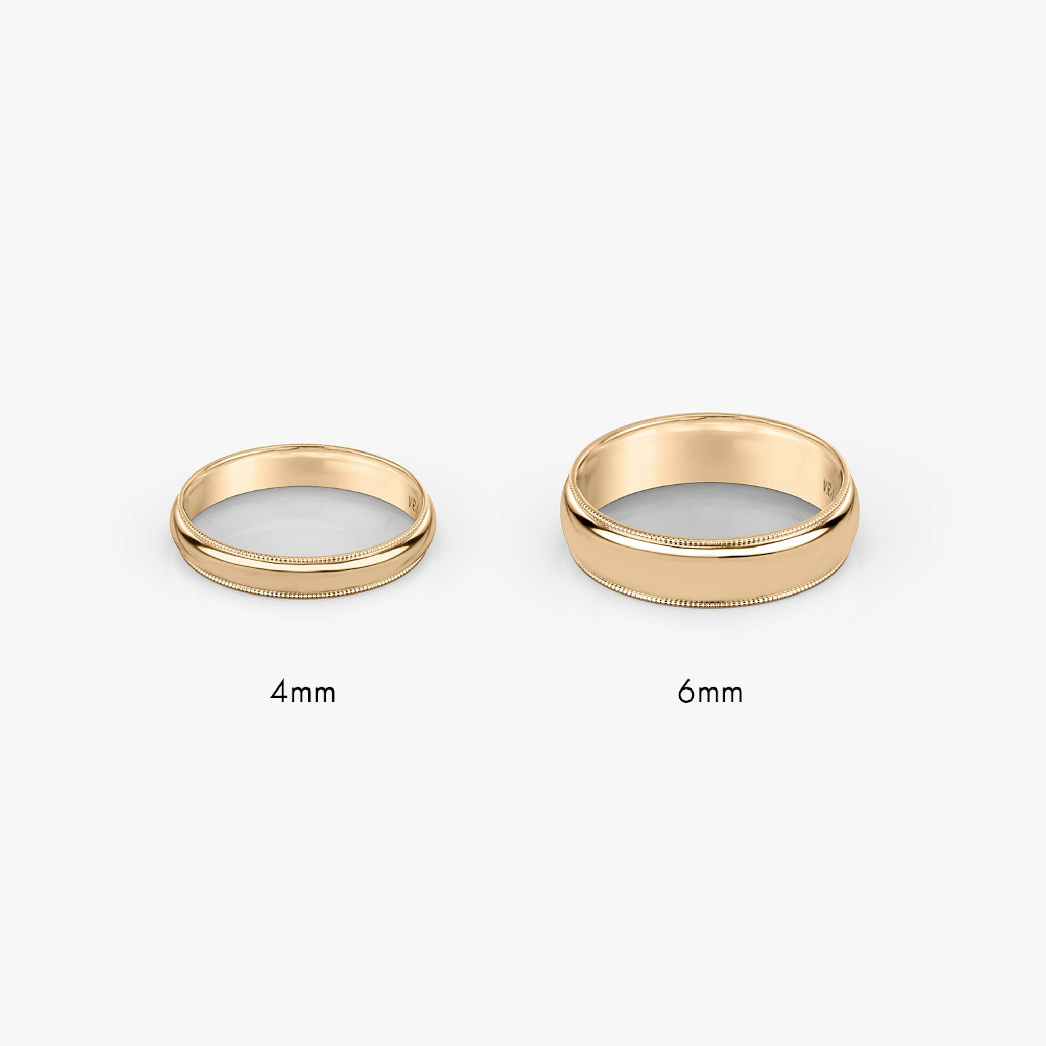 The Milgrain Band | 14k | Rose Gold | bandWidth: 6mm