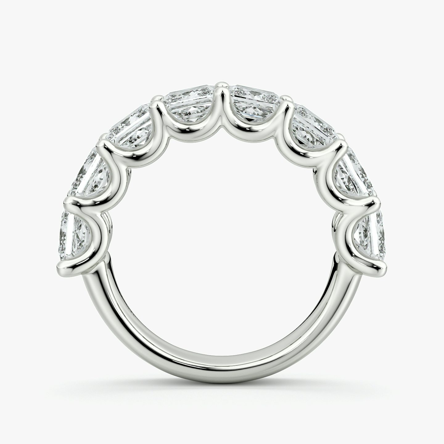 Eternity Ring | Princess | Platin | bandStyle: half | caratWeight: 4.0ct