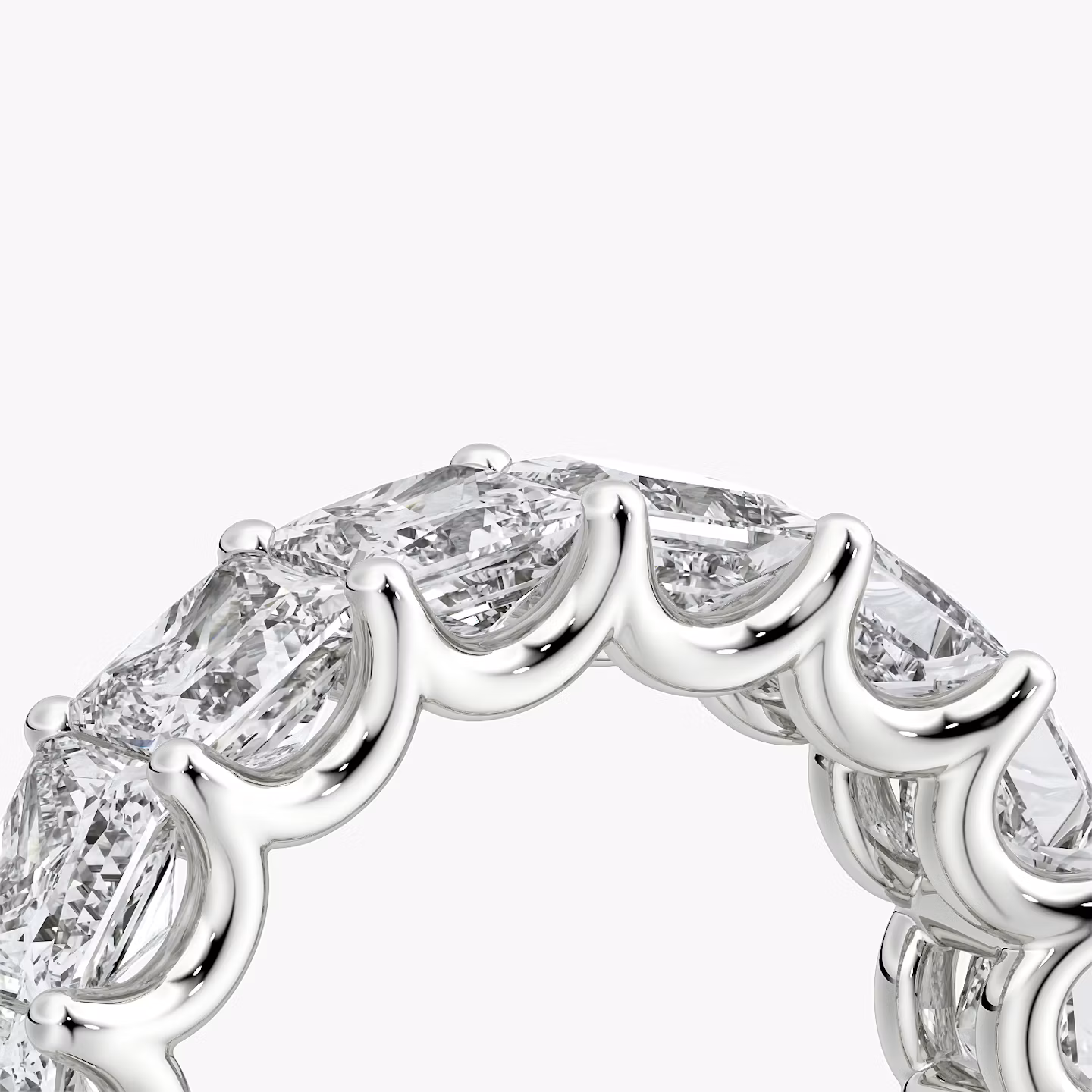 Eternity Ring | Princess | Platin | bandStyle: half | caratWeight: 4.0ct