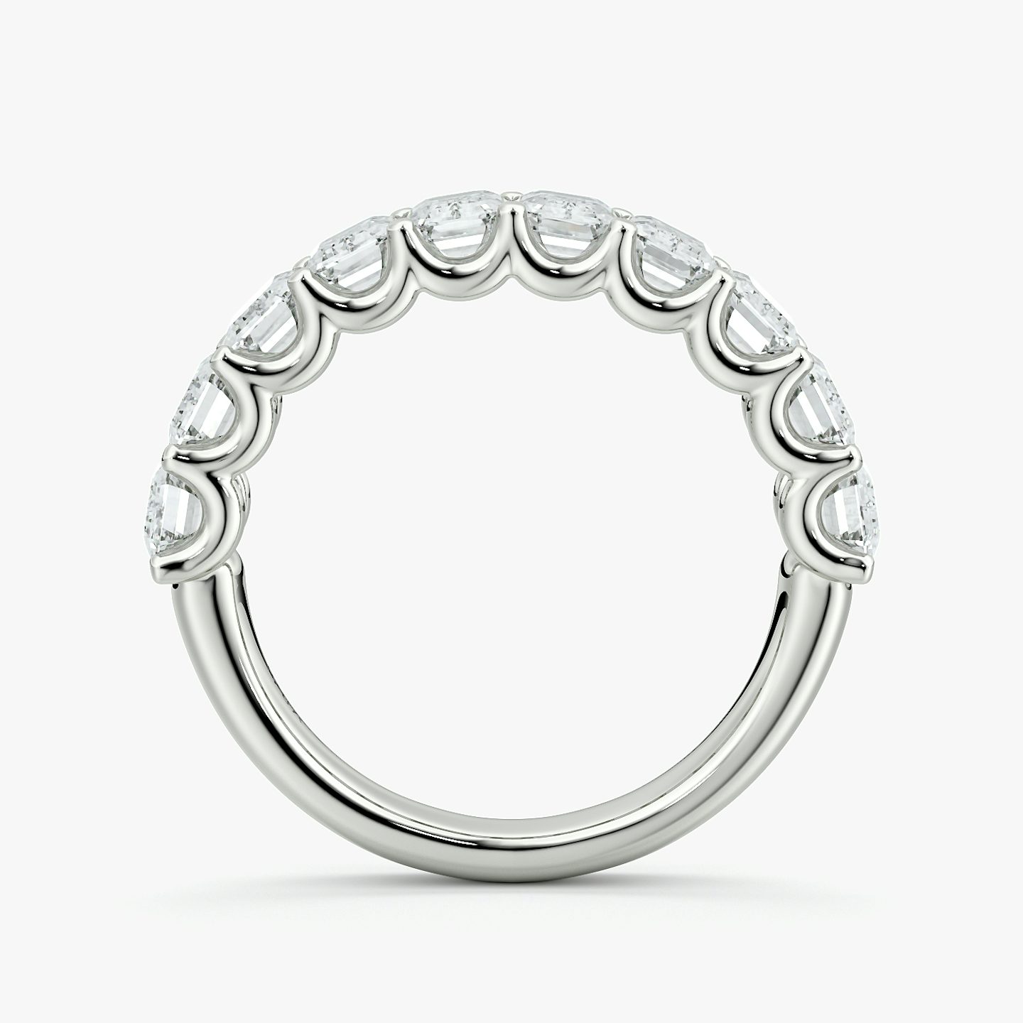 Anillo Eternity  | Esmeralda | Platino | bandStyle: half | caratWeight: 2.5ct