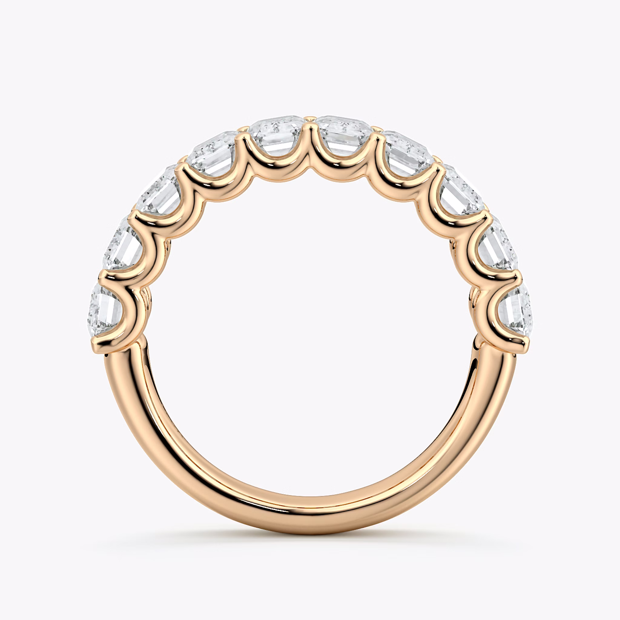 Eternity Ring | Emerald | 14k | Roségold | bandStyle: half | caratWeight: 2.5ct