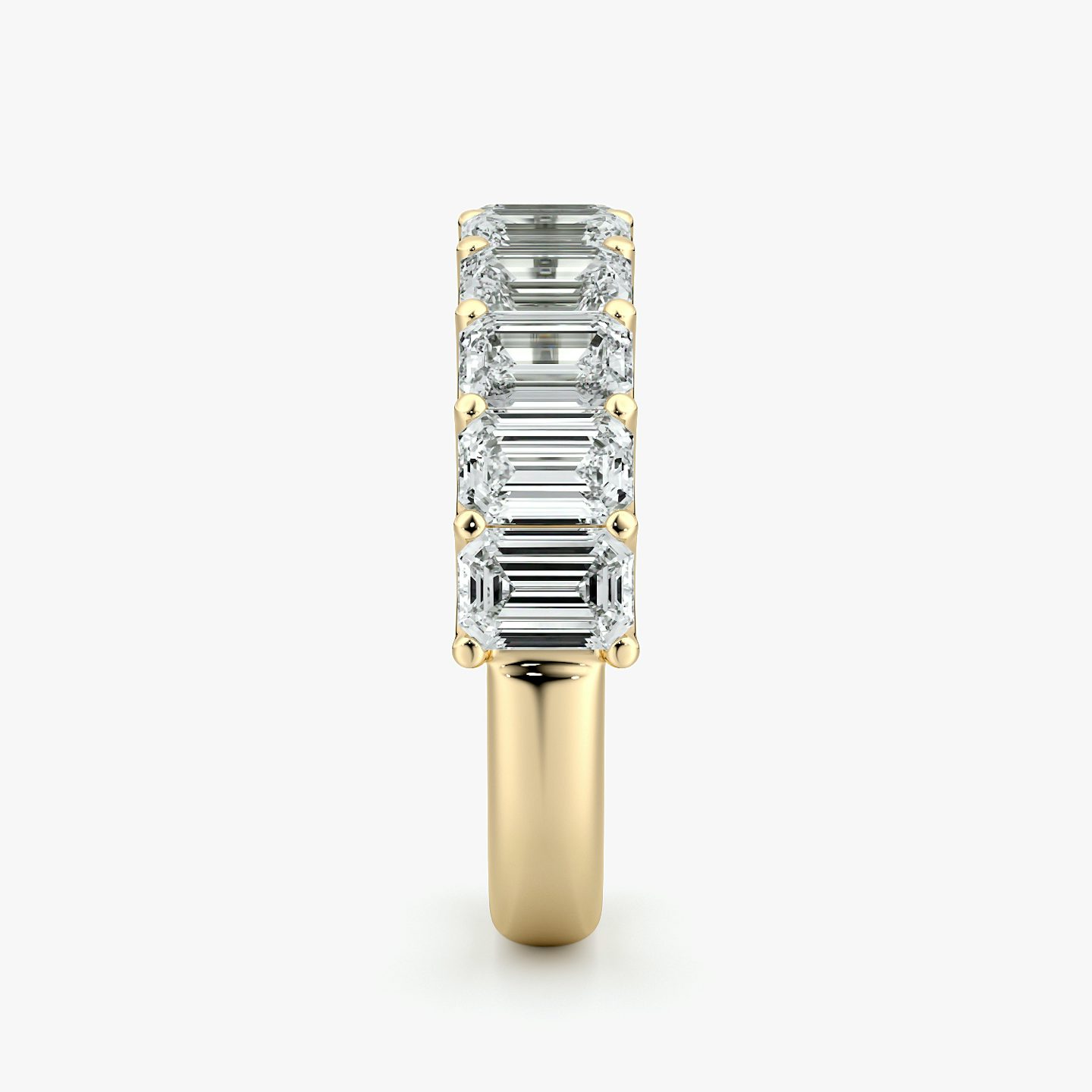 The Eternity Band | Emerald | 18k | Yellow Gold | bandStyle: half | caratWeight: 2.5ct