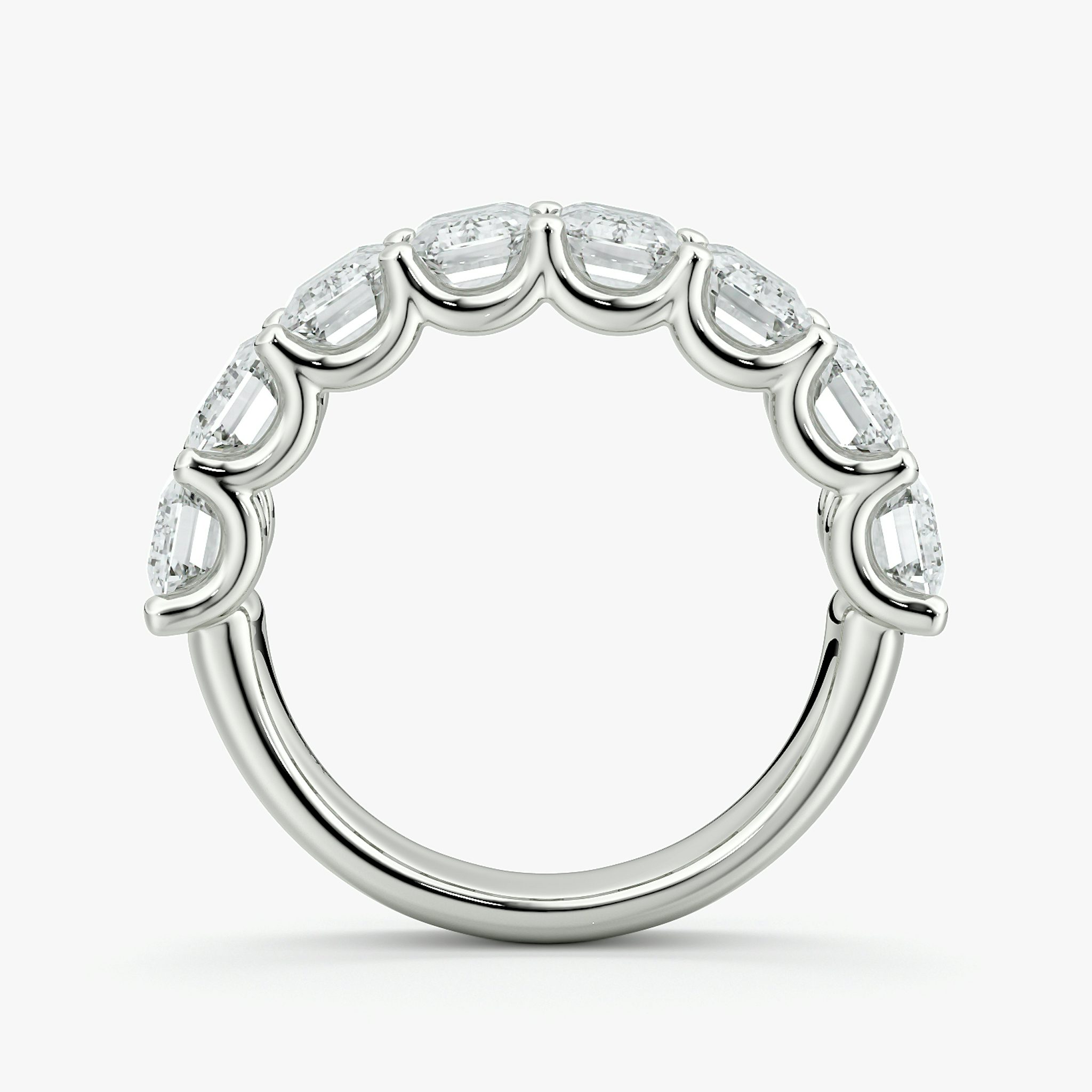 The Eternity Band | Emerald | 18k | White Gold | bandStyle: half | caratWeight: 4.0ct