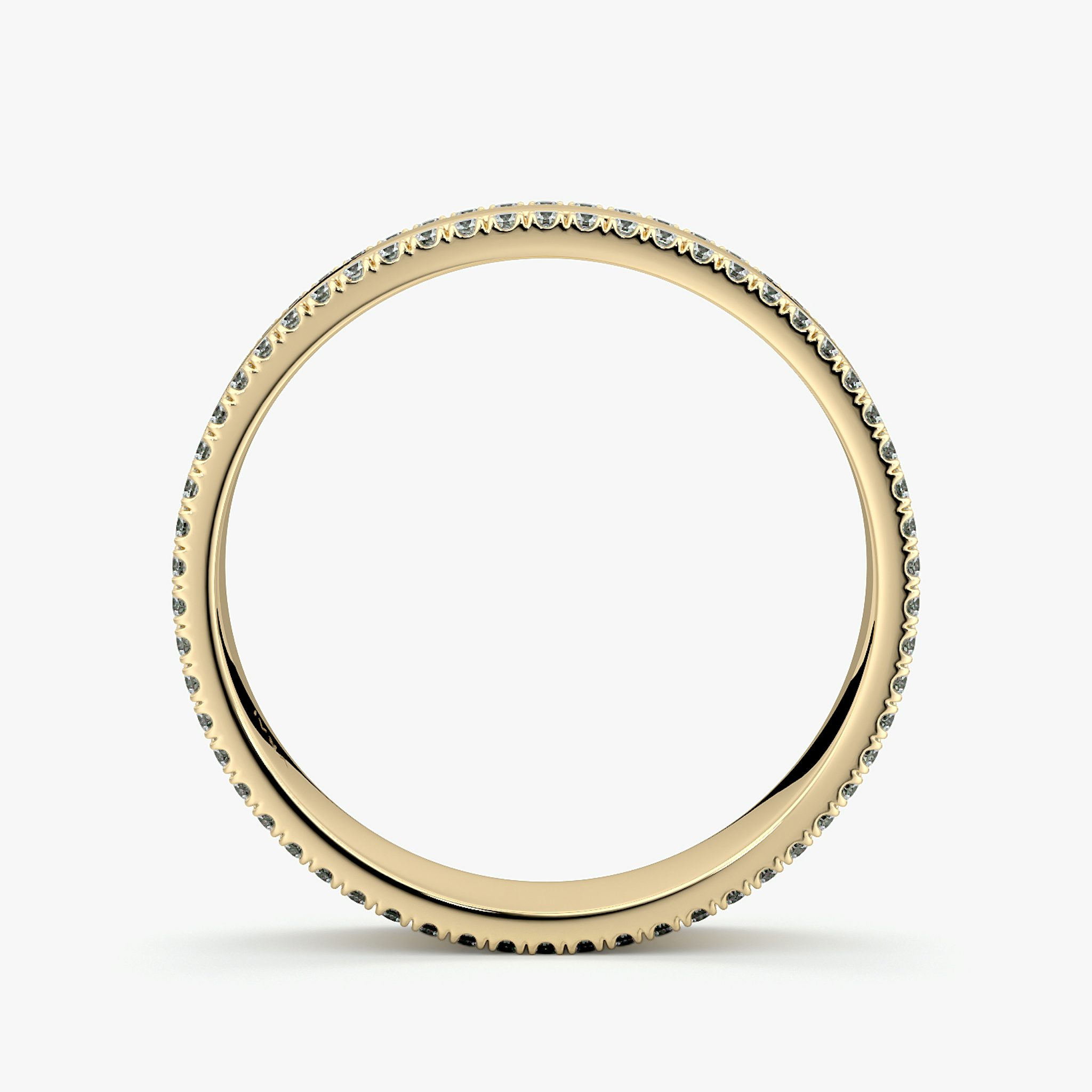 The Pavé Cigar Band | 18k | Yellow Gold | bandAccent: Pavé | paveVersion: double