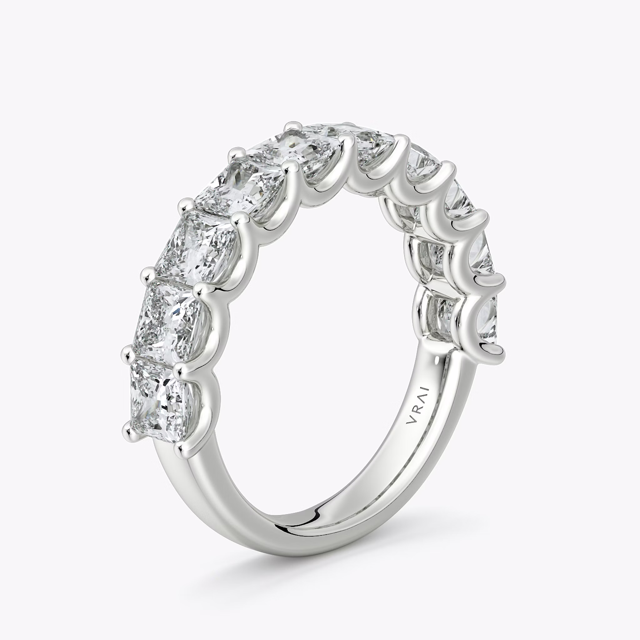 Eternity Ring | Princess | Platin | bandStyle: half | caratWeight: 2.5ct