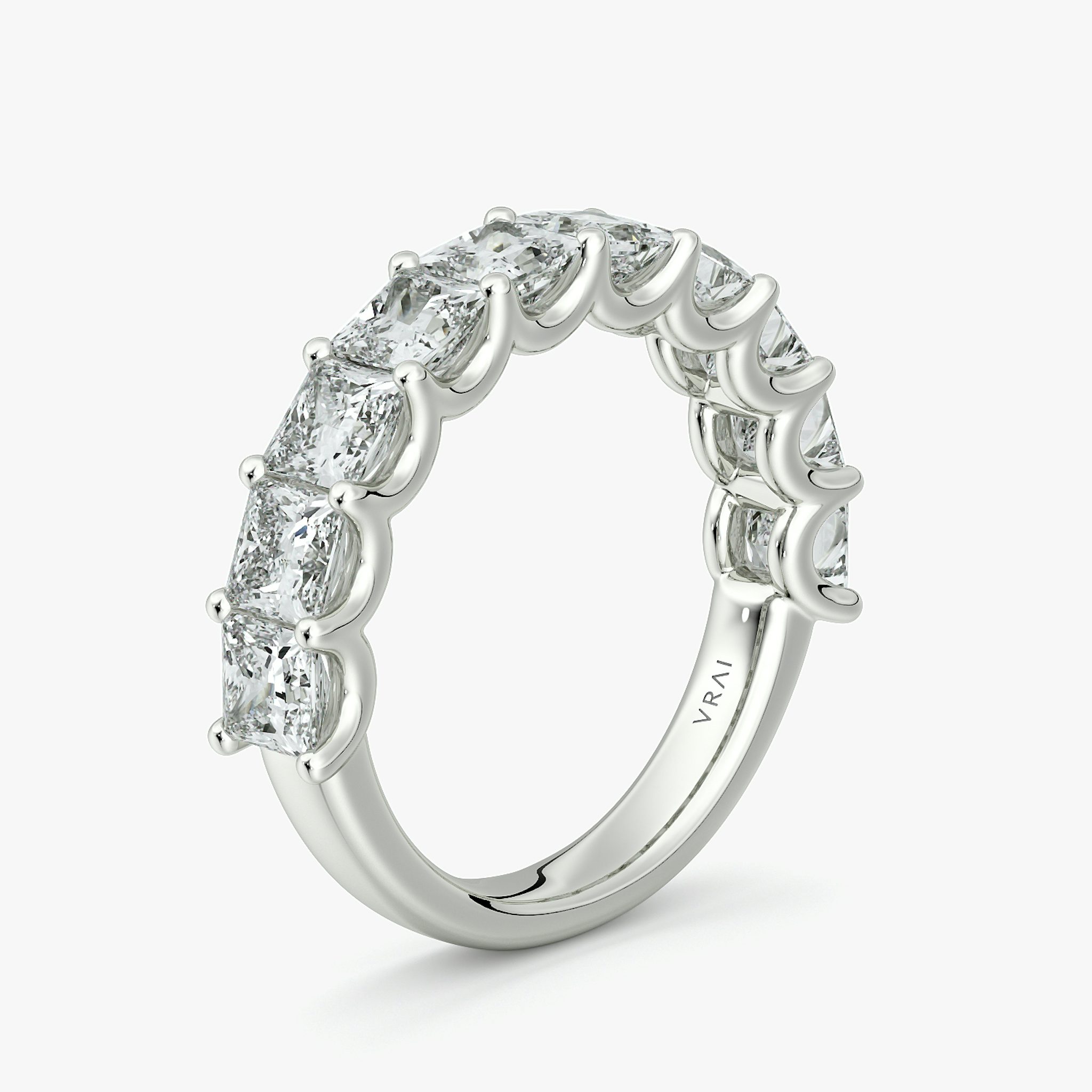 Eternity Ring | Princess | Platin | bandStyle: half | caratWeight: 2.5ct